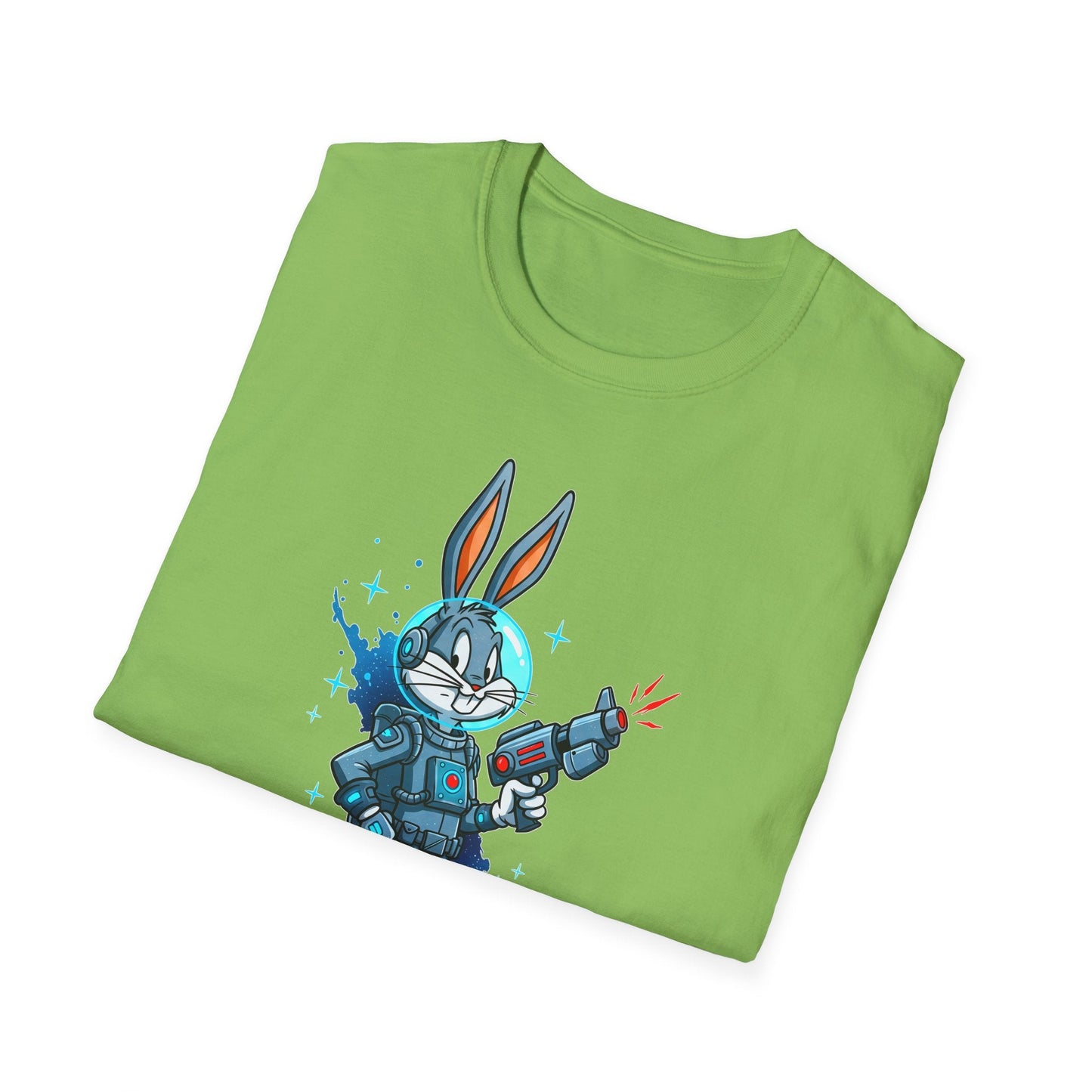 Cartoon Bunny Graphic Unisex Cotton Animal Animation Artwork Design Tee 32