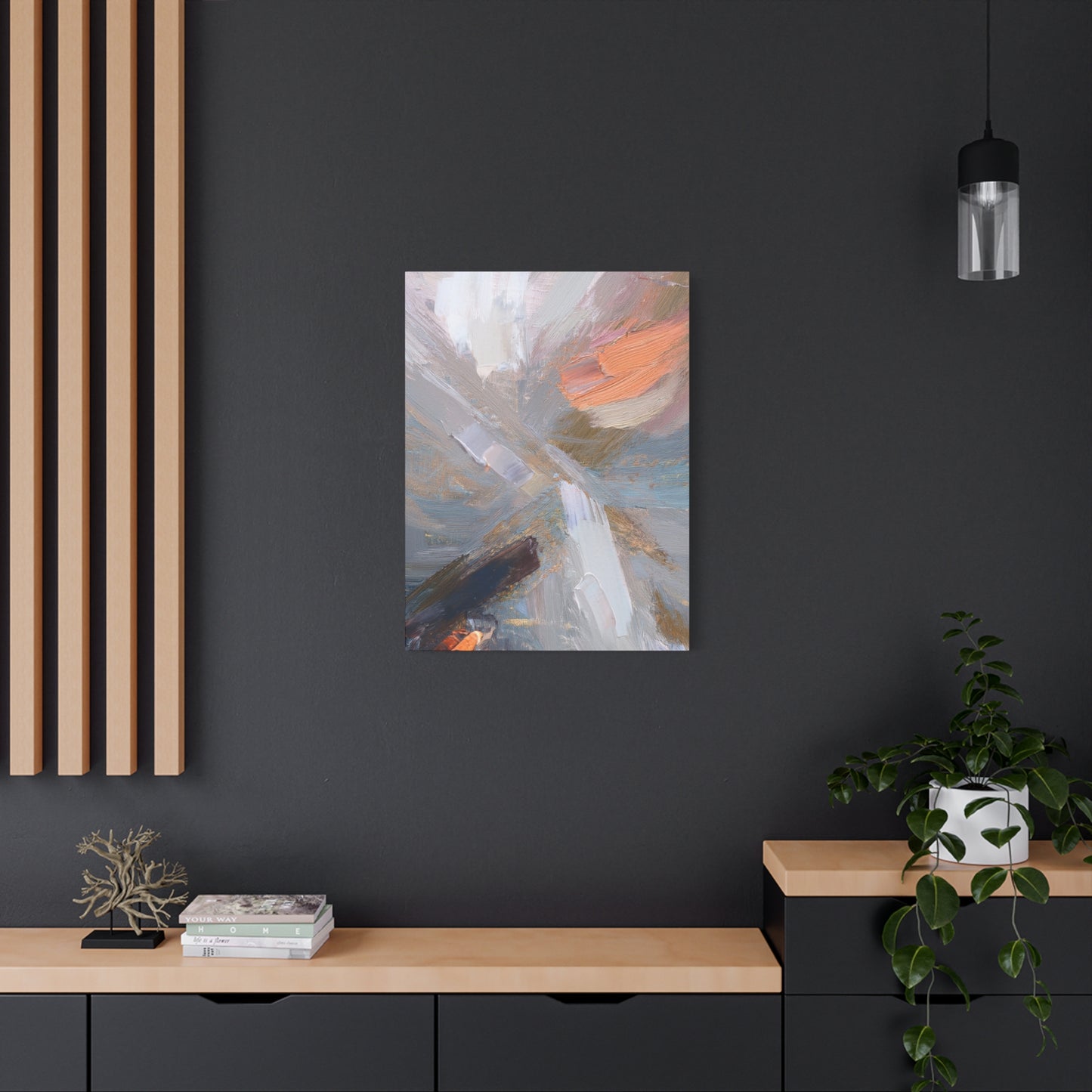 Abstract Pastel Painting Print Canvas 20x24,20x30,24x30 24x32,24x36,30x40 32x48,36x48,40x60 Pine-Wood Inner Frame ABS-89