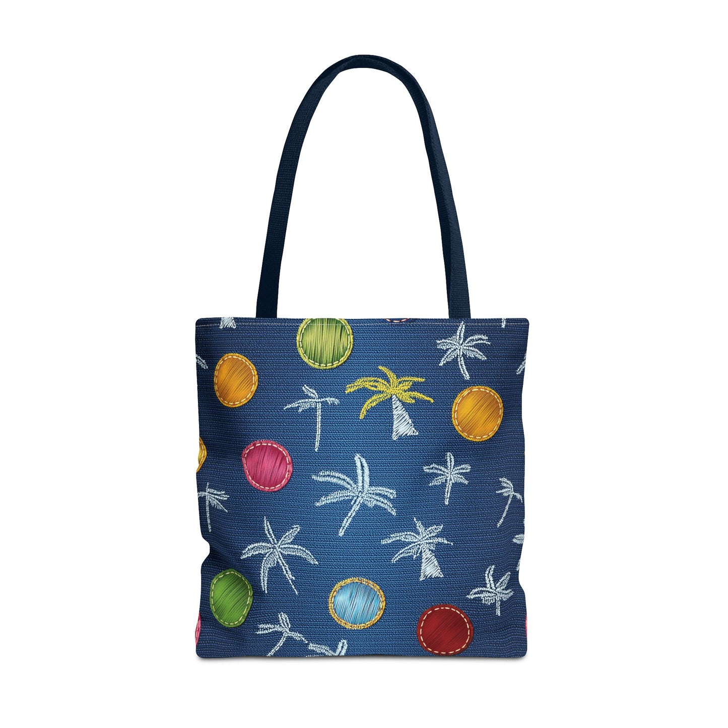 Denim Fabric Imitation Print Unisex Canvas Bag Poly Spun 3 Sizes Tote Bag 182-9
