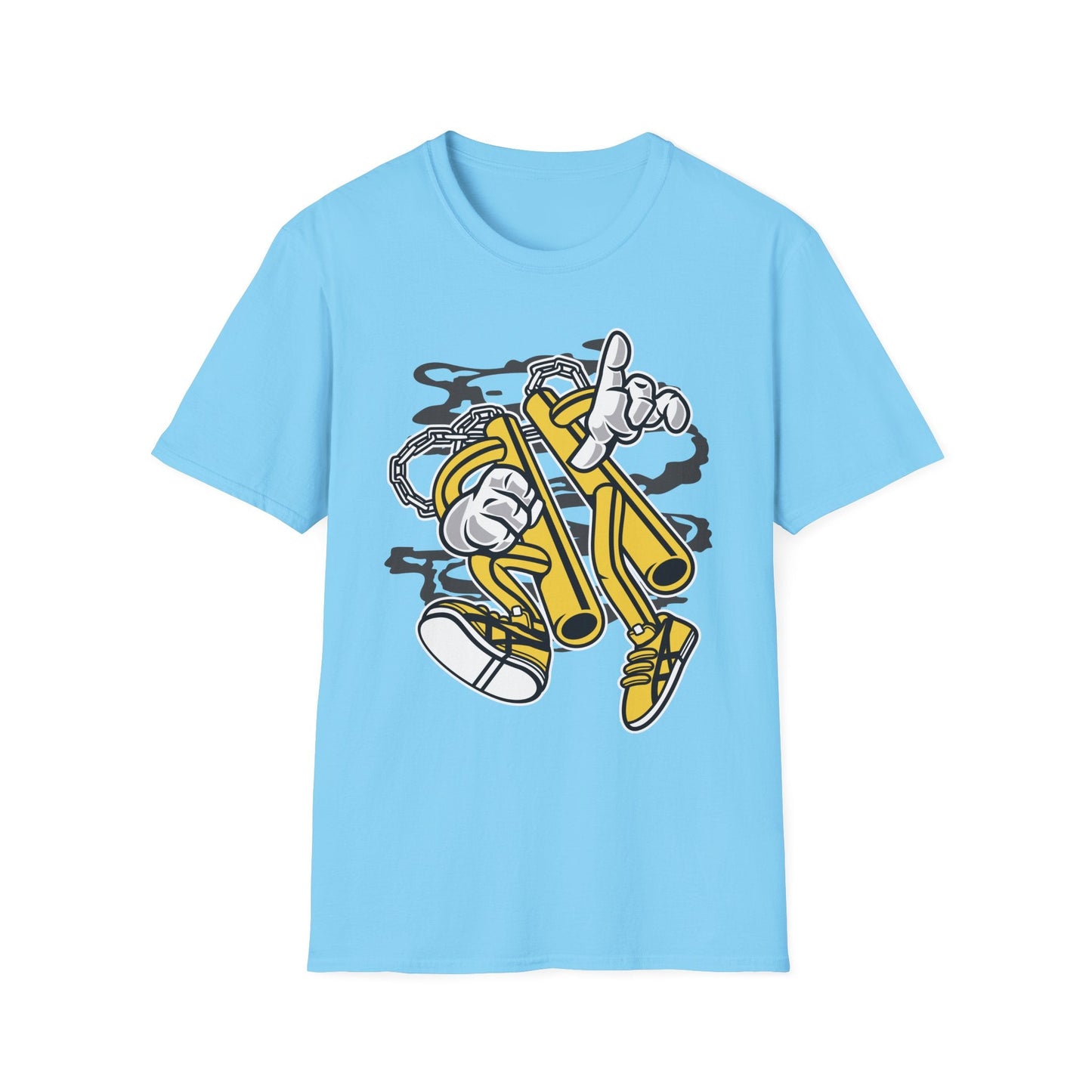 Cartoon T Shirt Animation T Shirt Funny Tee Unisex Softstyle 100 Percent Cotton 64000