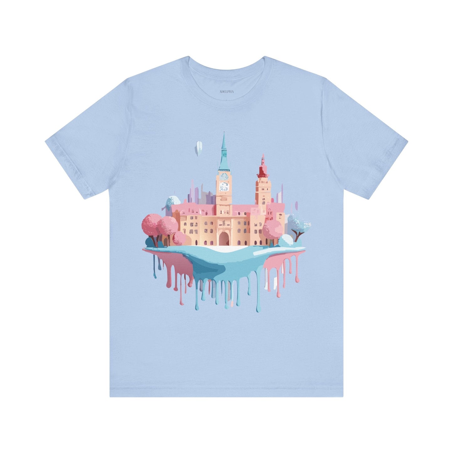 Tourist Shirt Prague Graphic Tee Unisex Jersey Short Sleeve Vintage Style Adelpha