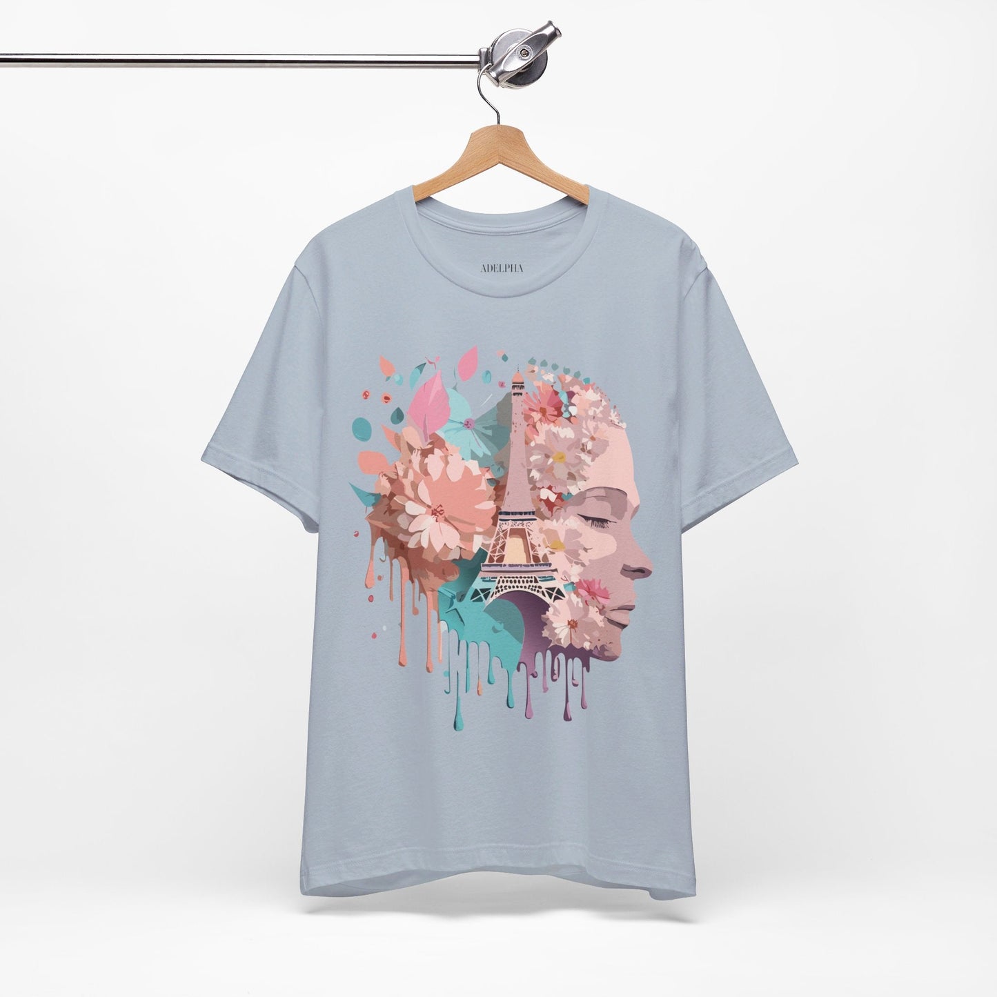 Paris Tourist Shirt Unisex Graphic Tee Featuring Adelpha Vintage Art Design Premium Comfort