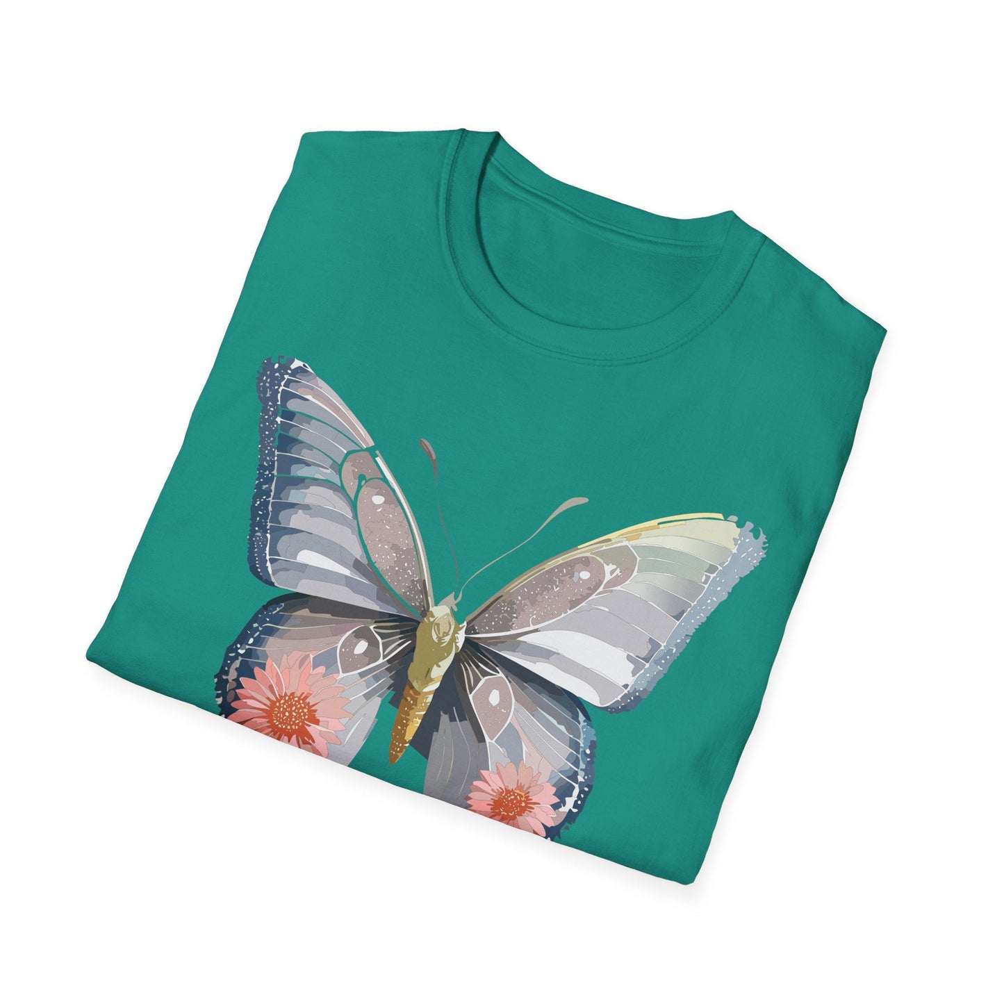 Butterfly Shirt Unisex T Shirt 100 Percent Ring Spun Cotton Softstyle Tee Monarch