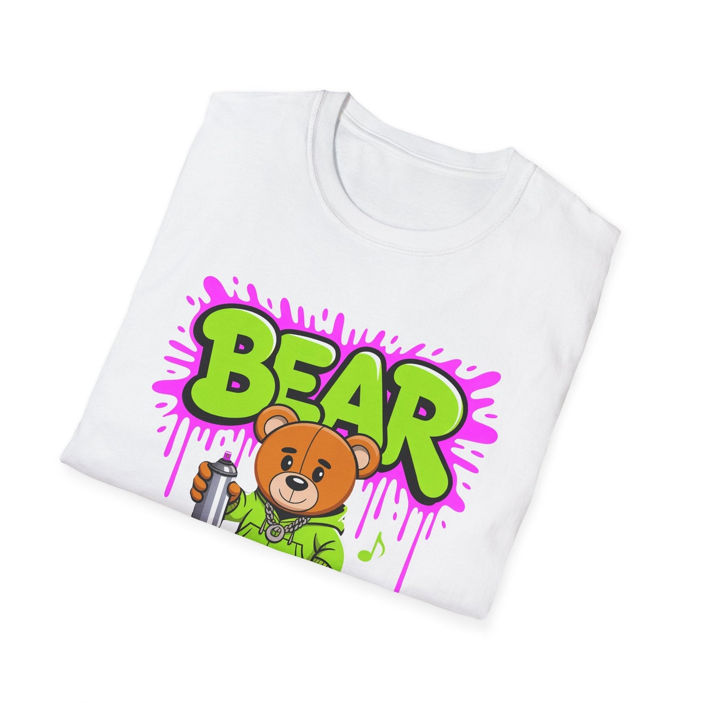 Unisex Cartoon T Shirt With Funny Animals Print Gildan Softstyle 64000 Tee Comfortable Everyday Wear