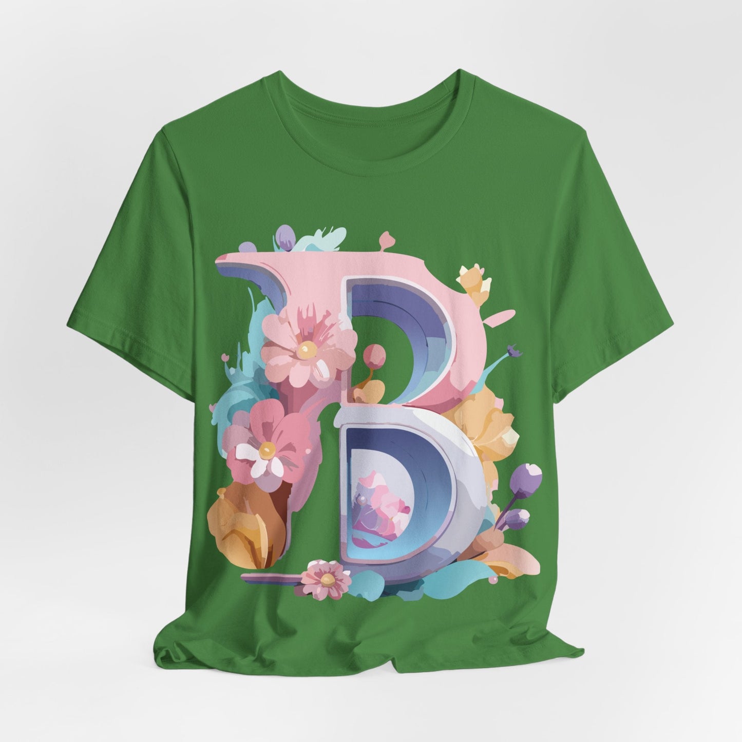 Letter B Shirt Graphic Tee Unisex Vintage Inspired Artwork Adelpha Art Design Short Sleeve