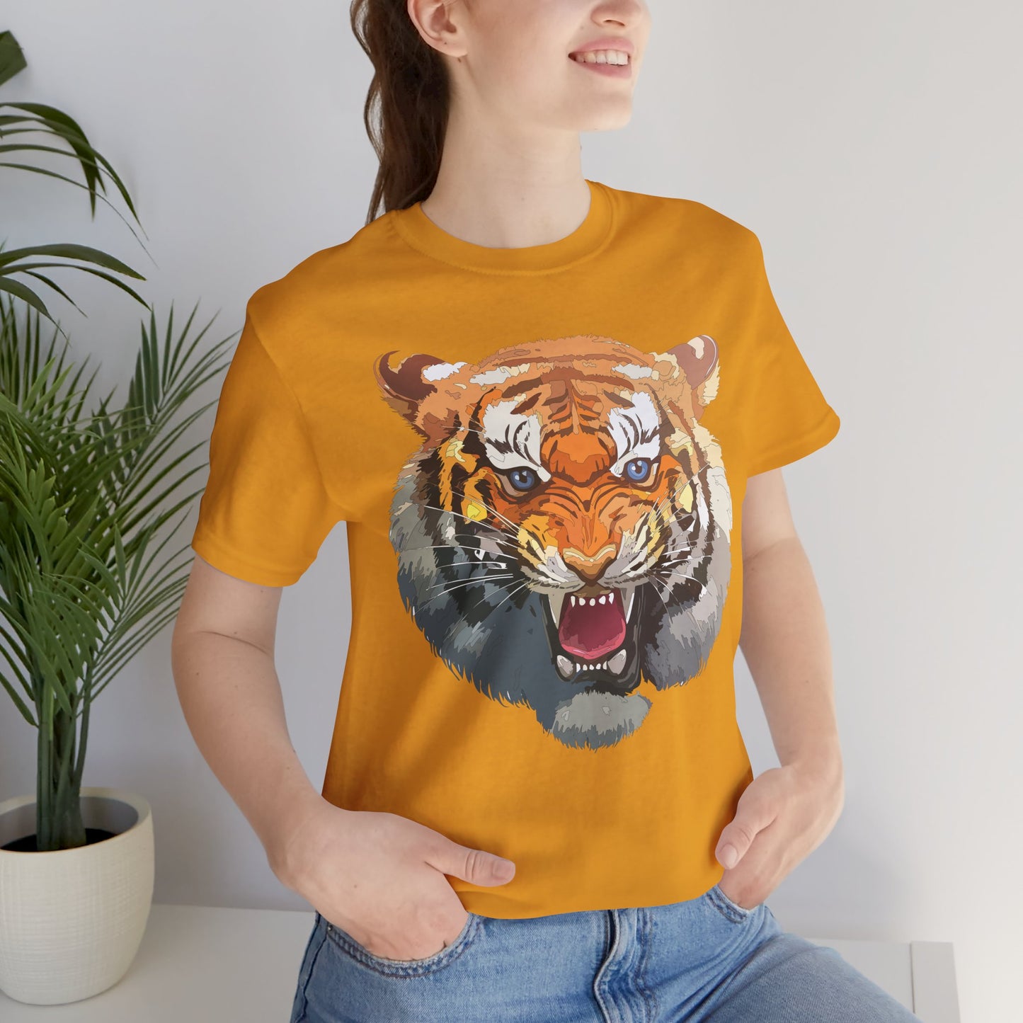 Tiger Shirt, Animal Shirt, T-Shirt with Tiger, Art Design Tee, Animal Tees, Safari T-Shirt, Graphic Design Tee 14