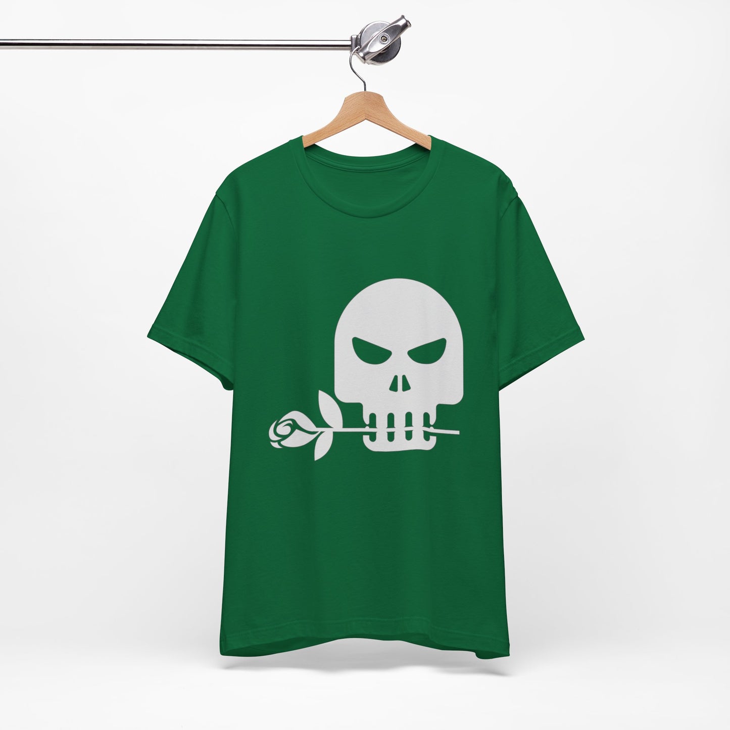 Unisex Cotton Tee Shirt with Skull