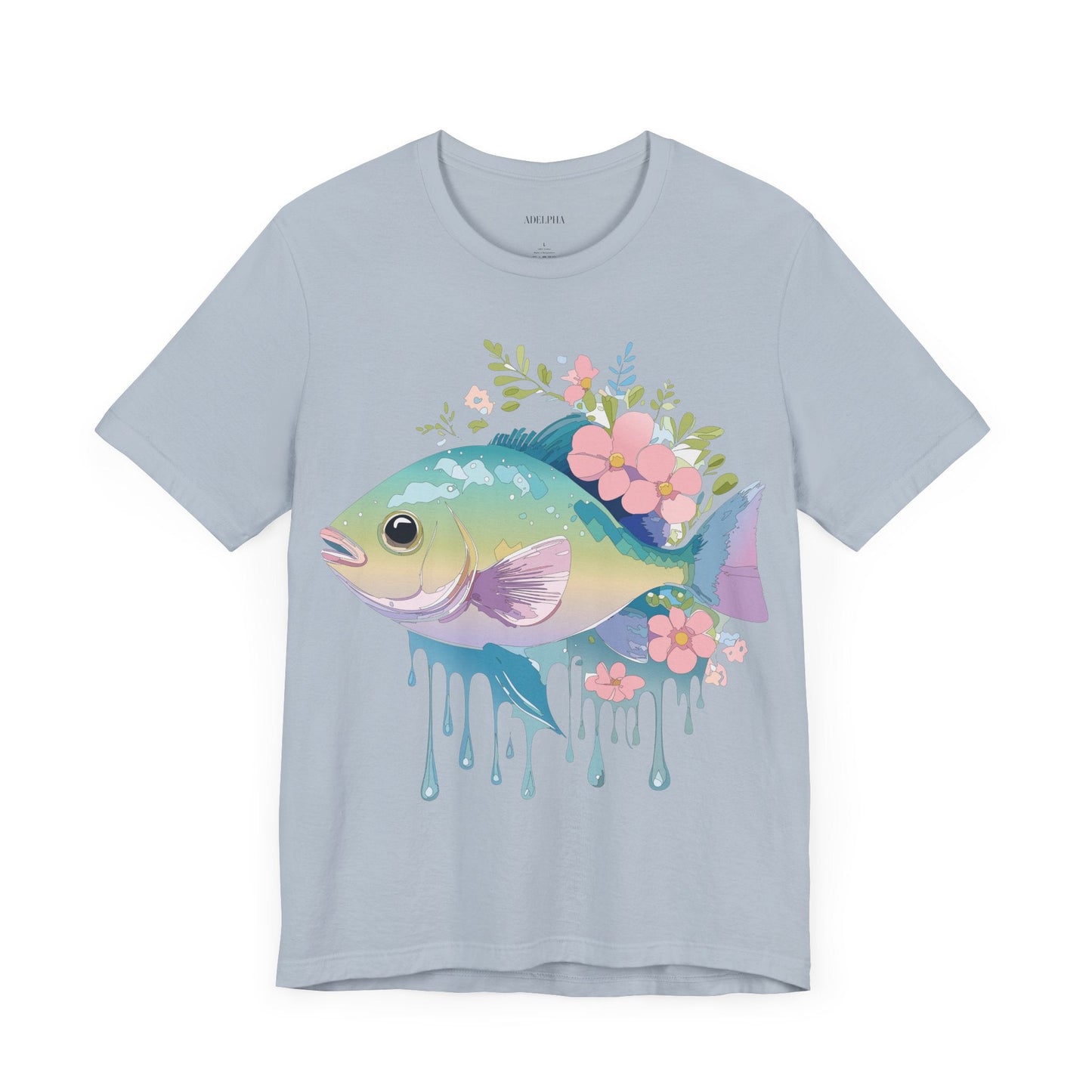 Fish Graphic Unisex 100 Cotton Vintage Artwork Tee 1