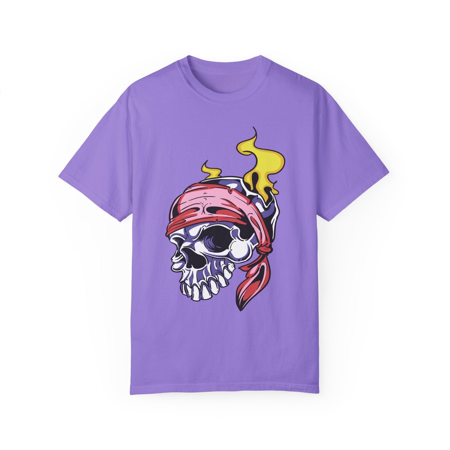 Unisex Cotton Tee Shirt with Skull