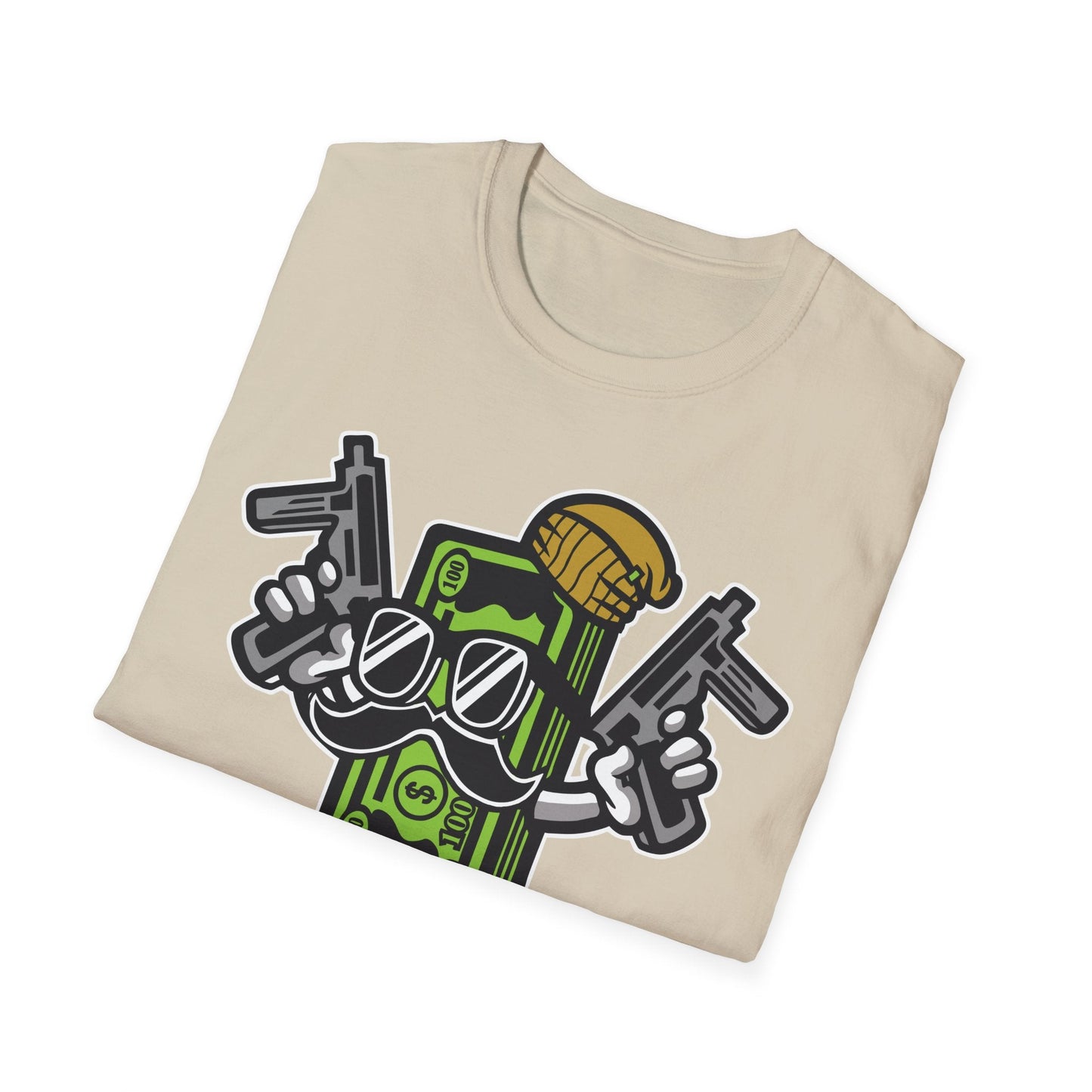 Cartoon T Shirt Animation Tee Funny Graphic Unisex Gildan Softstyle 64000 Cotton