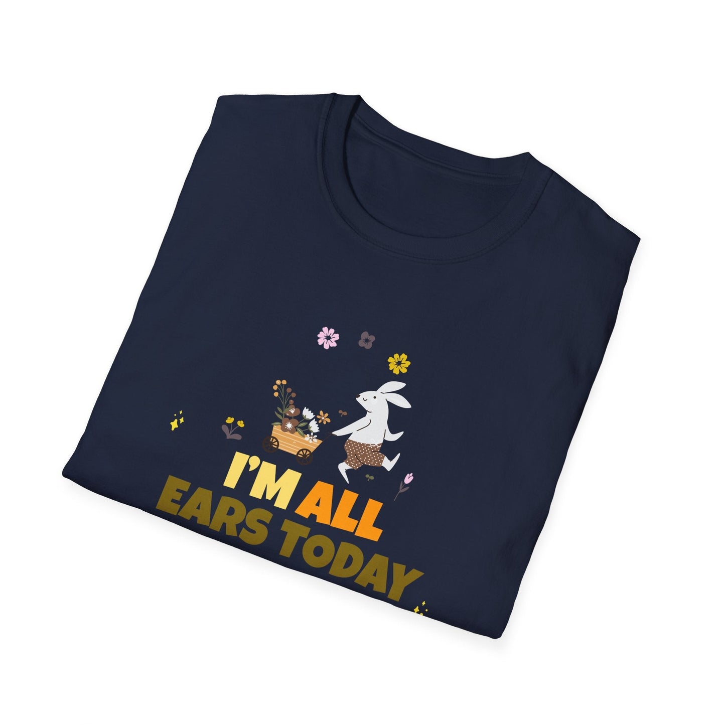 Easter Bunny T Shirt Unisex Gildan Softstyle Tee 100 Percent Ring Spun Cotton Easter Design
