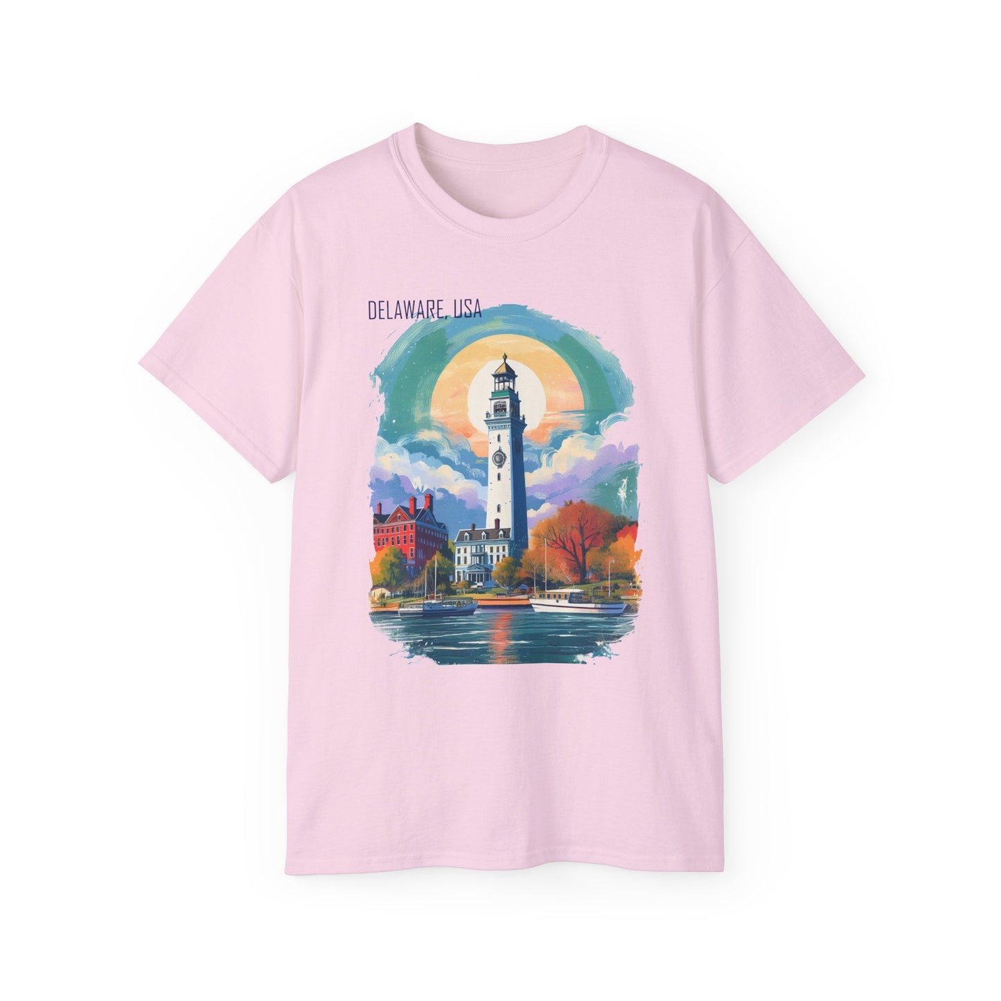 Delaware Graphic Unisex Cotton T‑Shirt 1