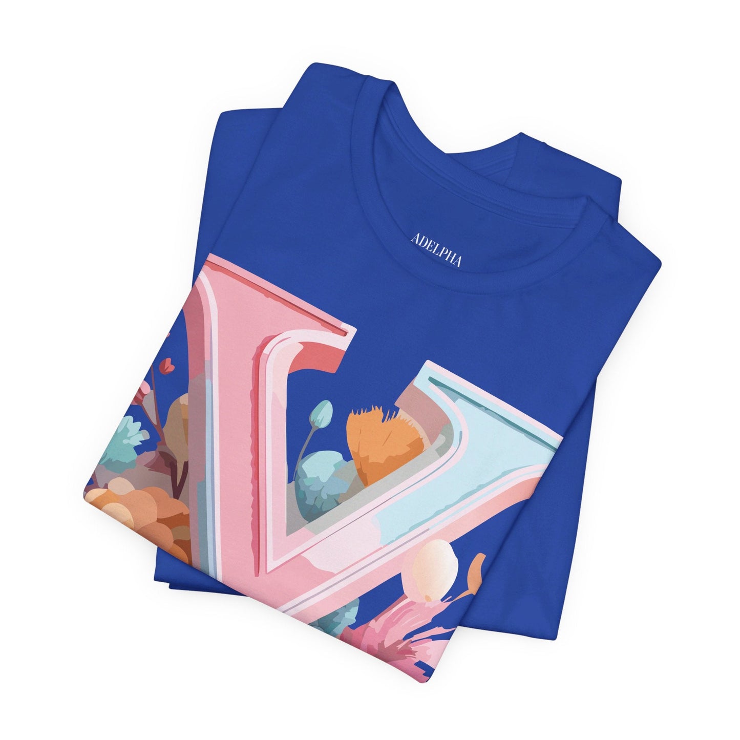 Letter Y Graphic Tee Unisex Short Sleeve Vintage Inspired Artwork Adelpha Premium