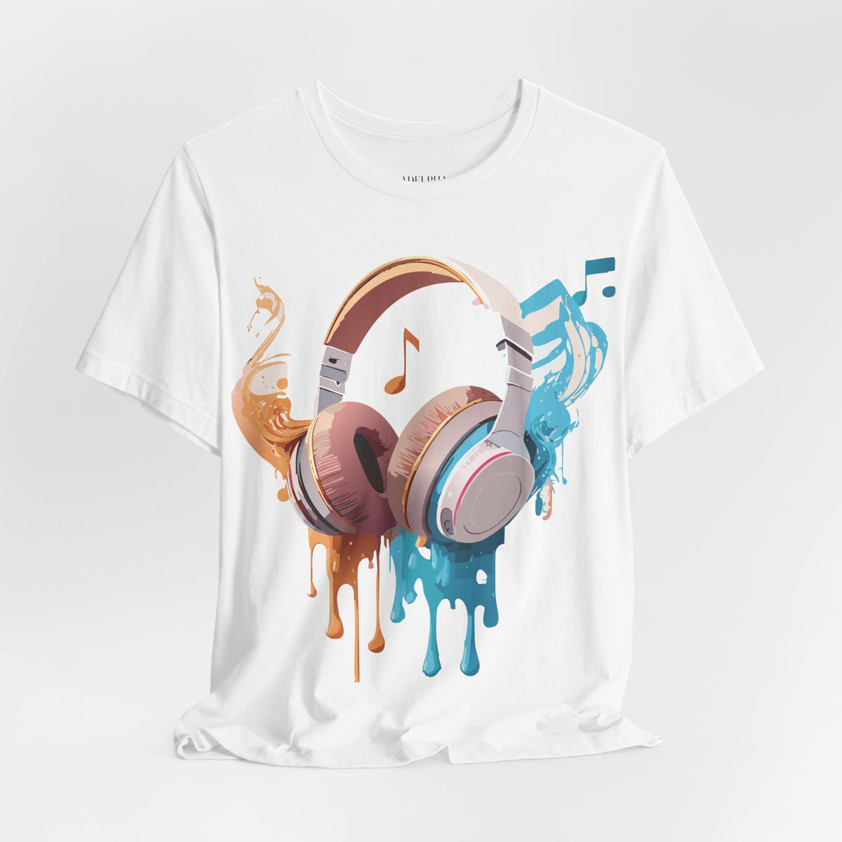 Music Graphic Unisex Cotton Bella+Canvas Tee with Art Design m142