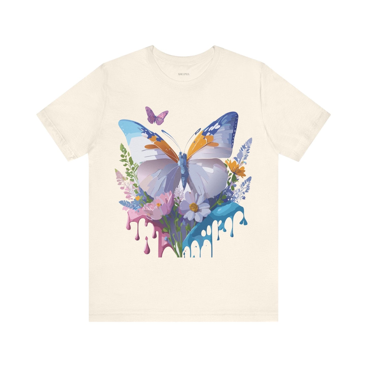 Butterfly Graphic Tee From Adelpha Vintage Artwork Unisex Short Sleeve Shirt