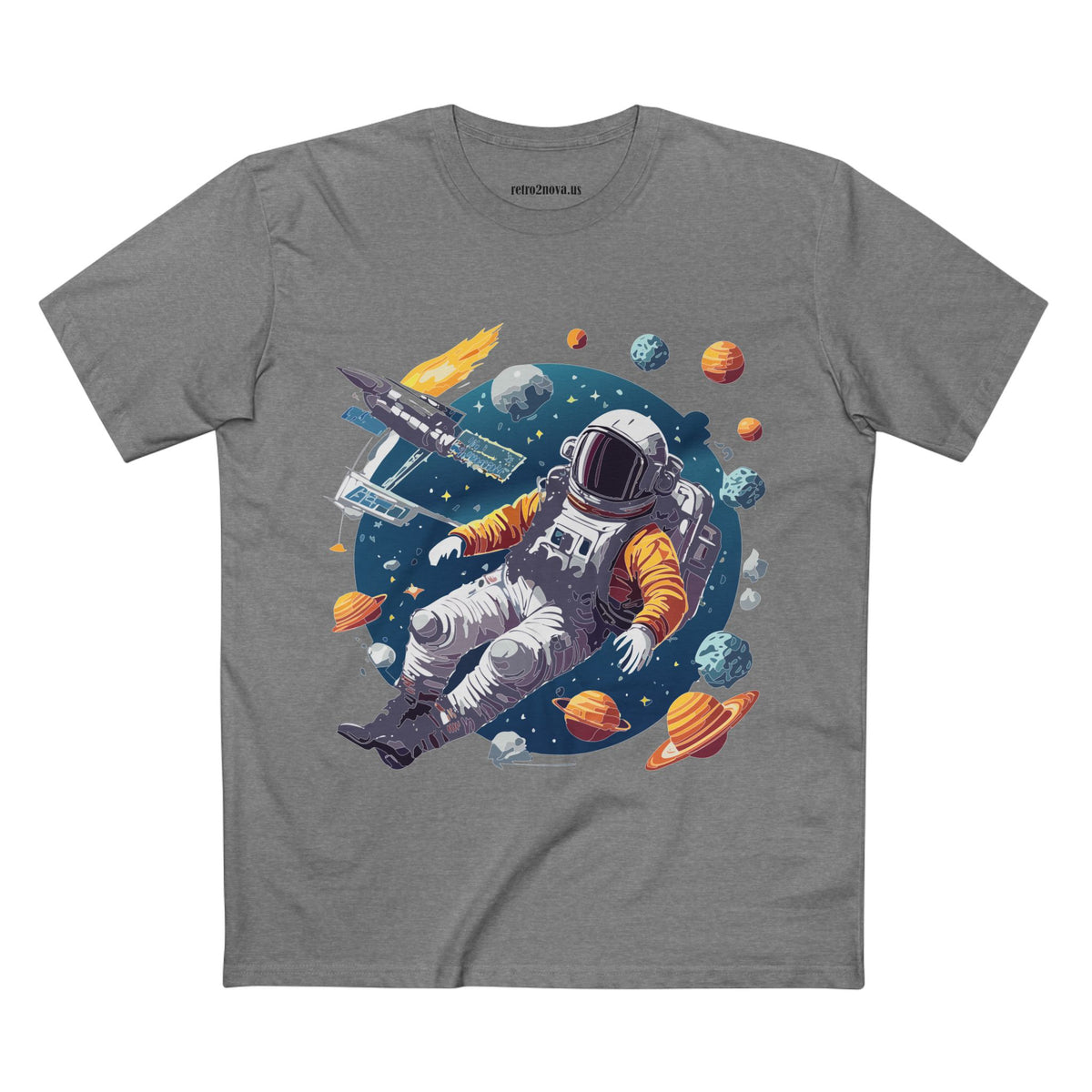 Cosmos Astronaut Graphic Tee Staple Unisex 100 Cotton Tee Shirt - CS-46