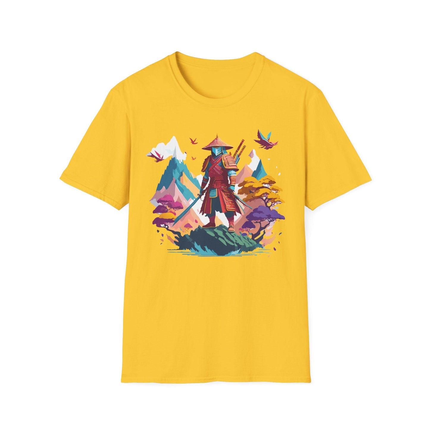 Samurai Shirt Unisex Samurai Tee Short Sleeve Gildan Softstyle 64000 100 Percent Ring Spun Cotton