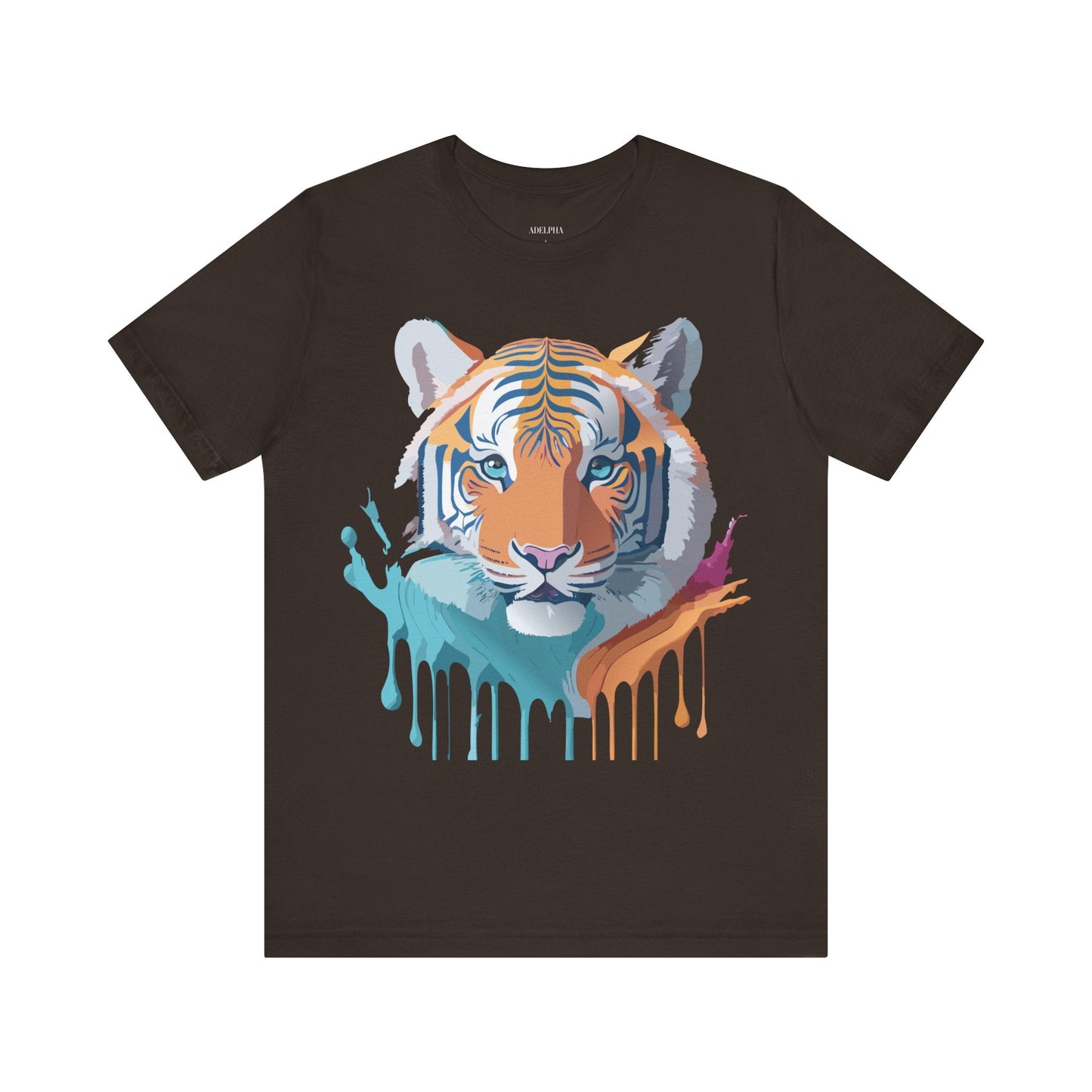 Tiger Graphic Tee Unisex Jersey Short Sleeve Vintage Inspired Artwork Adelpha Art Design