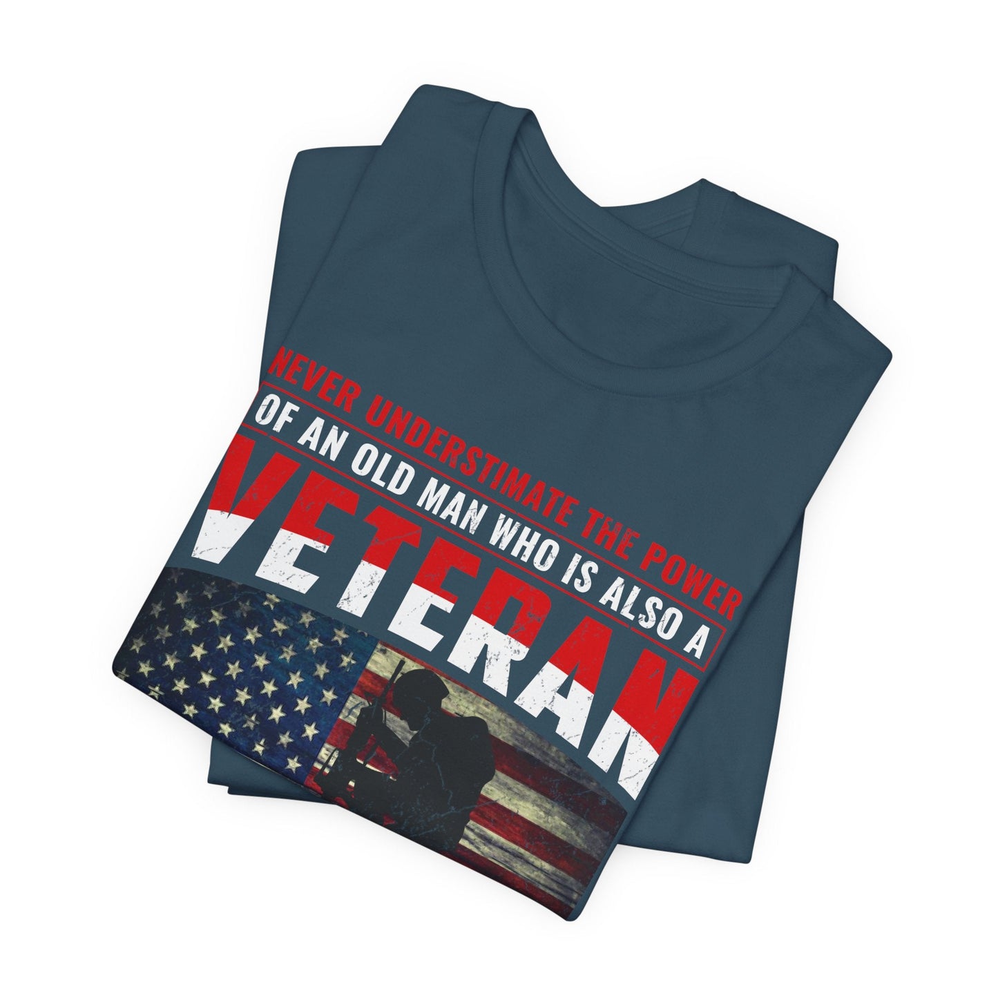 Army Veteran Patriotic Graphic Design Unisex Cotton T-Shirt v32
