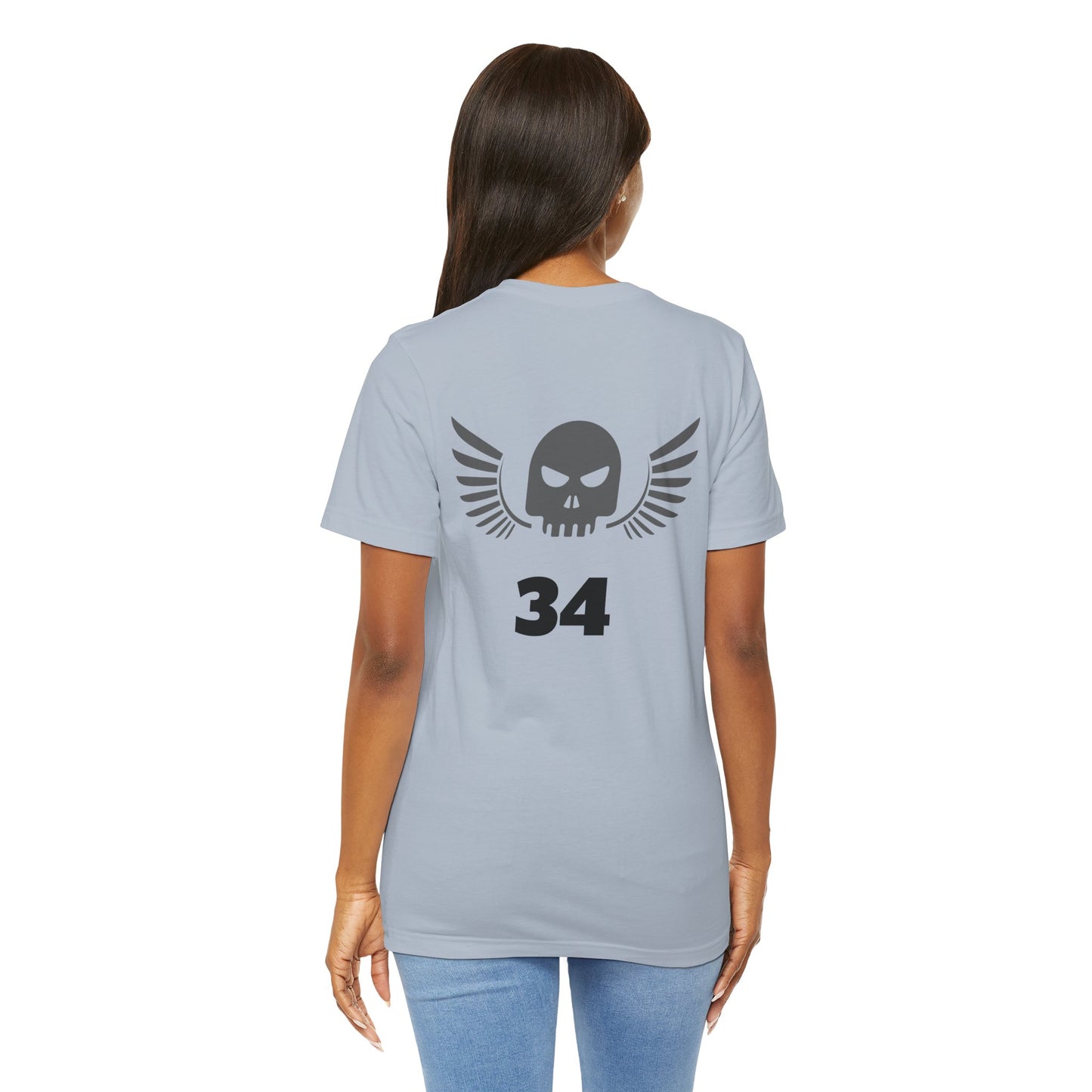 Unisex Cotton Tee Shirt with Skull