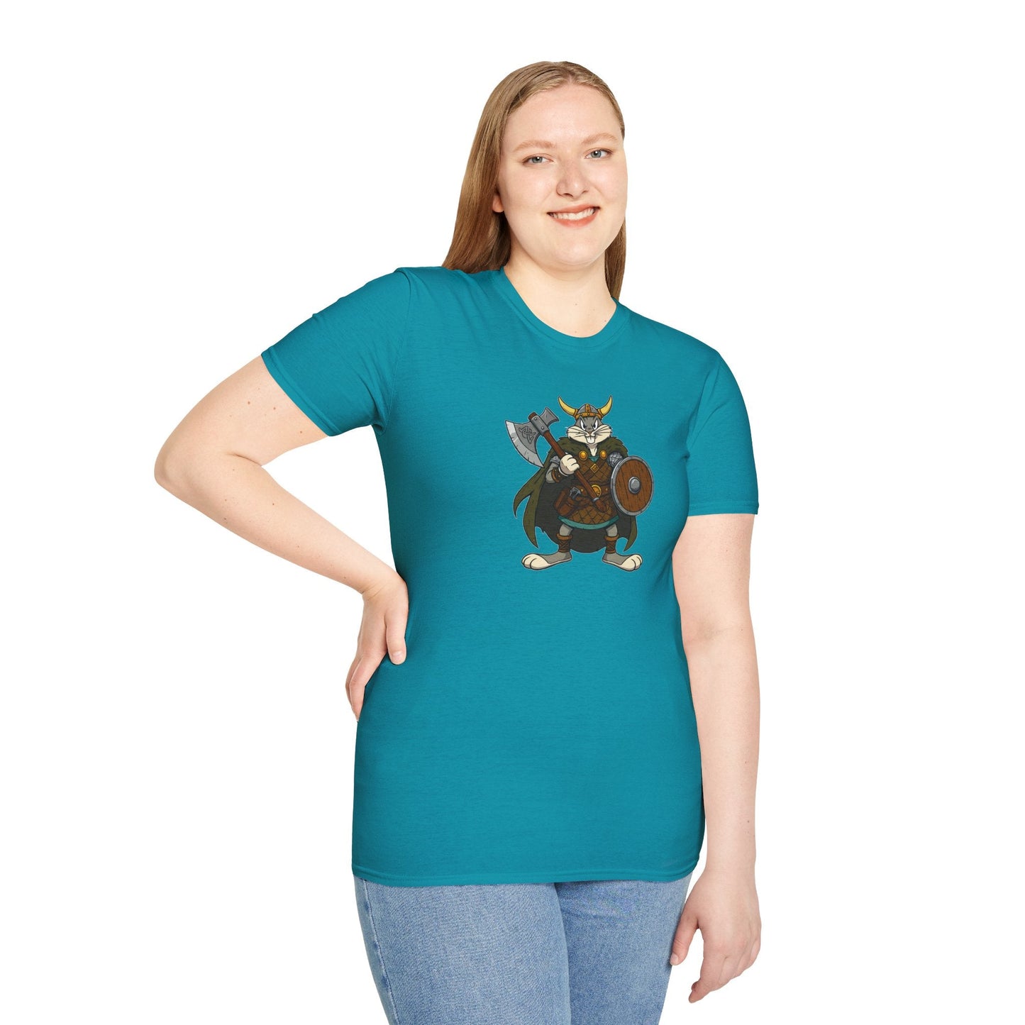 Bugs Bunny T Shirt Cartoon Design Unisex Graphic Tee Gildan Softstyle 64000 Animation Artwork