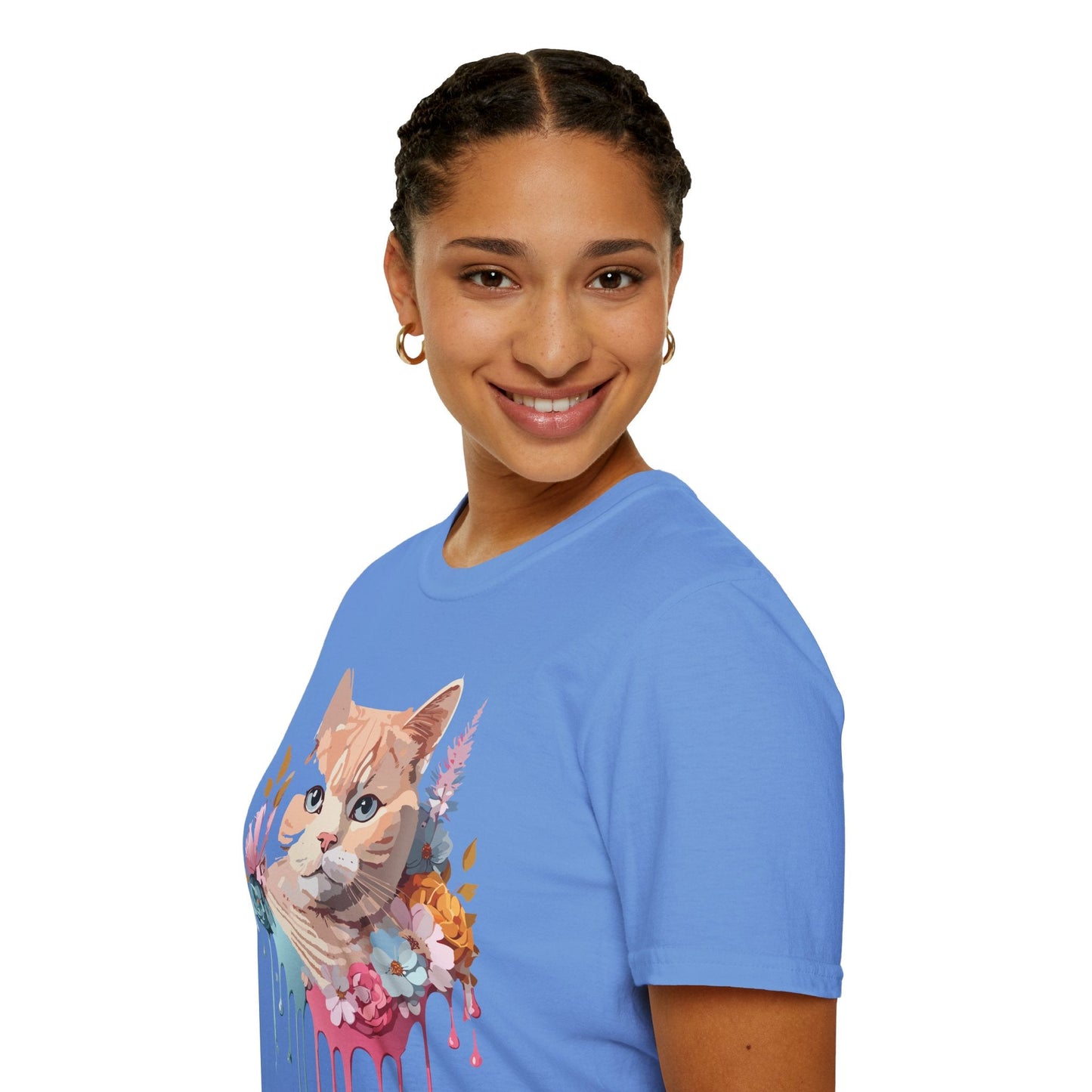 Cat Shirt Unisex Kitten Tee Softstyle Gildan 64000 Cotton Tee