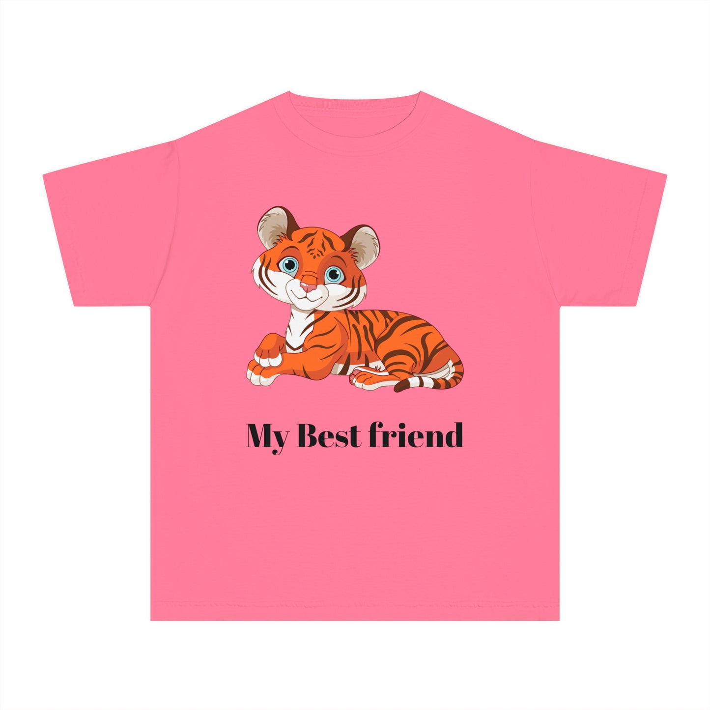 Youth Tee Shirt with Baby Tiger