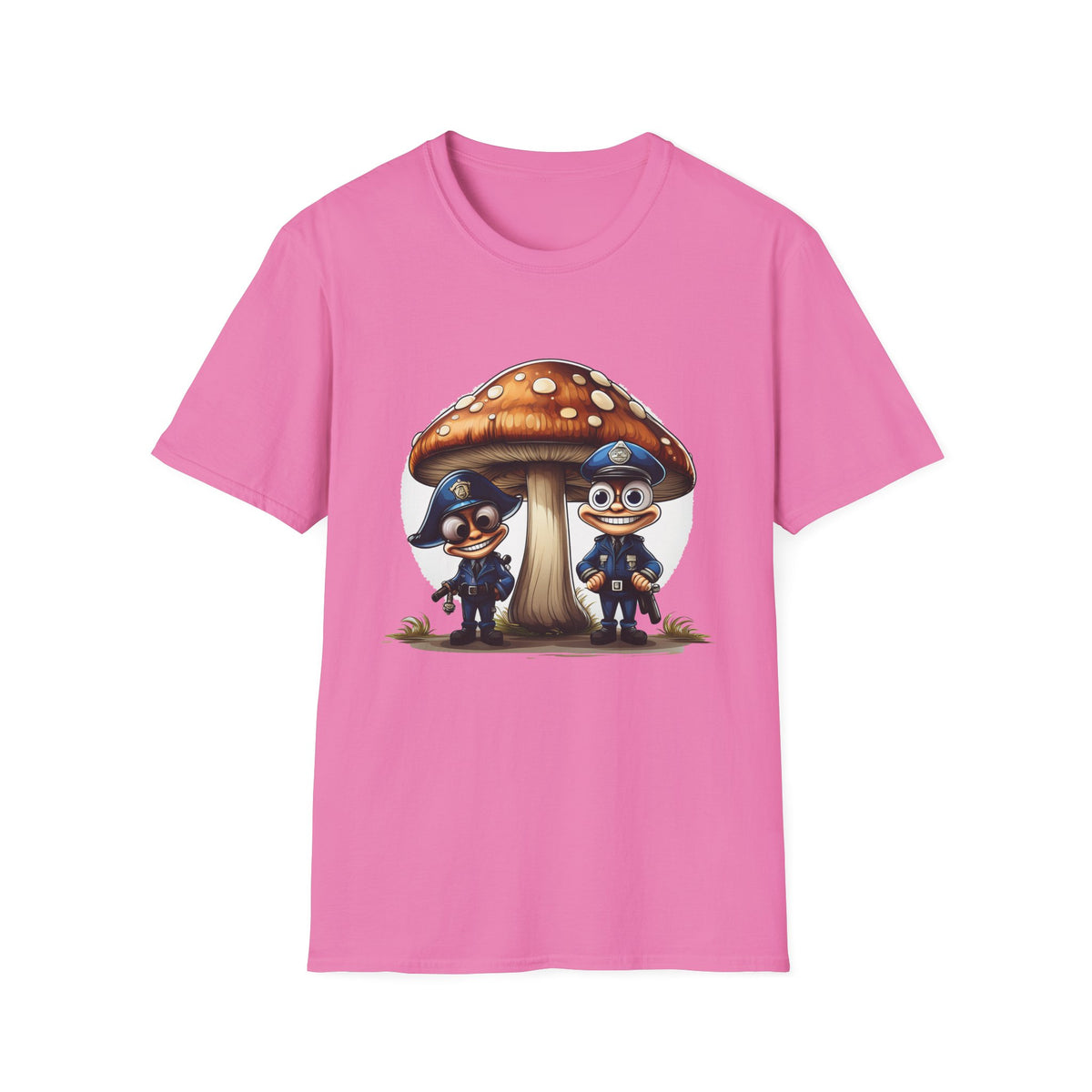 Funny Mashroom Cartoon  Graphic Tee Gildan Unisex 100 Cotton Tee Shirt c16