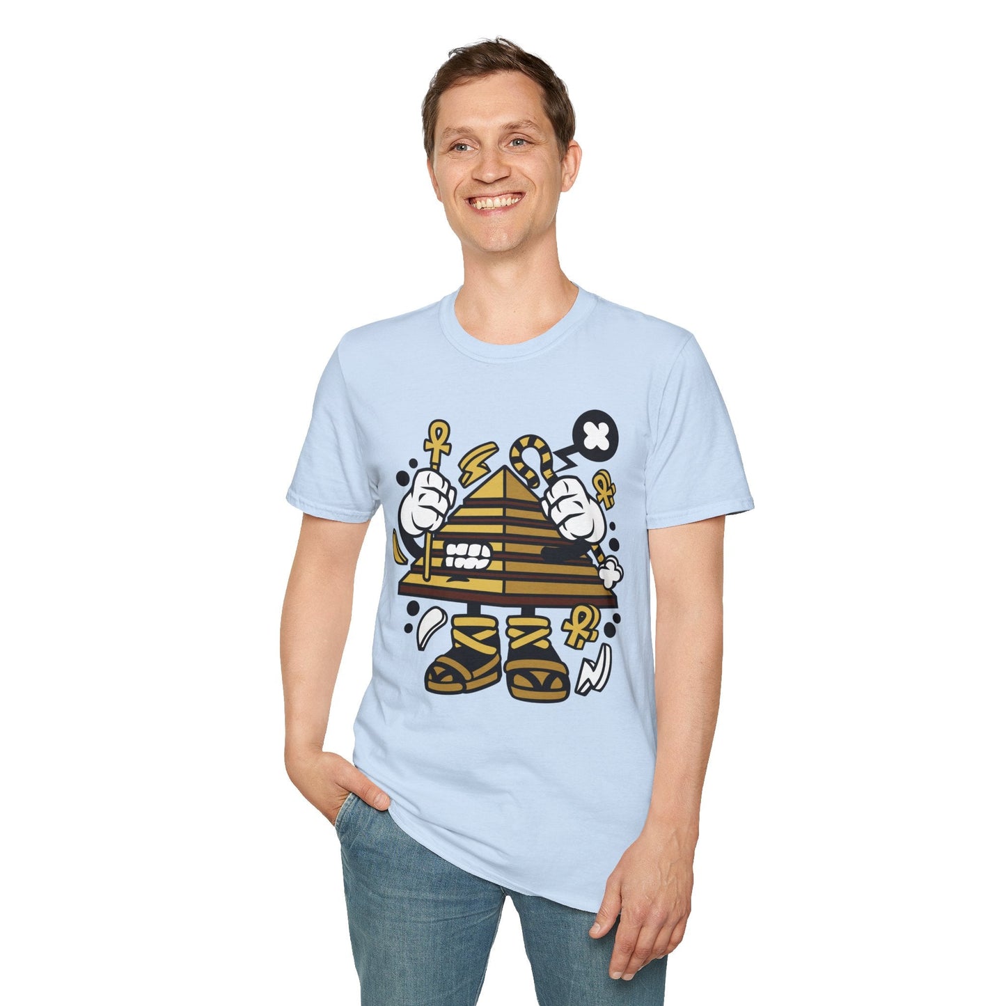 Cartoon T Shirt Animation T Shirt Funny Tee Shirt Short Sleeve Unisex Gildan Softstyle 64000 Cotton