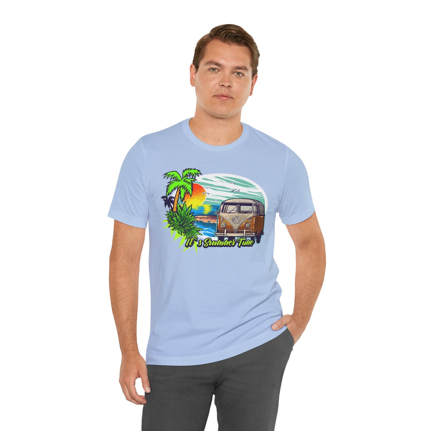 Old Bus Retro Poster Graphic Design Tee, Old Bus Shirt, Vintage Tees, Art Design T-Shirt, Graphic Tee, Retro Art Shirts