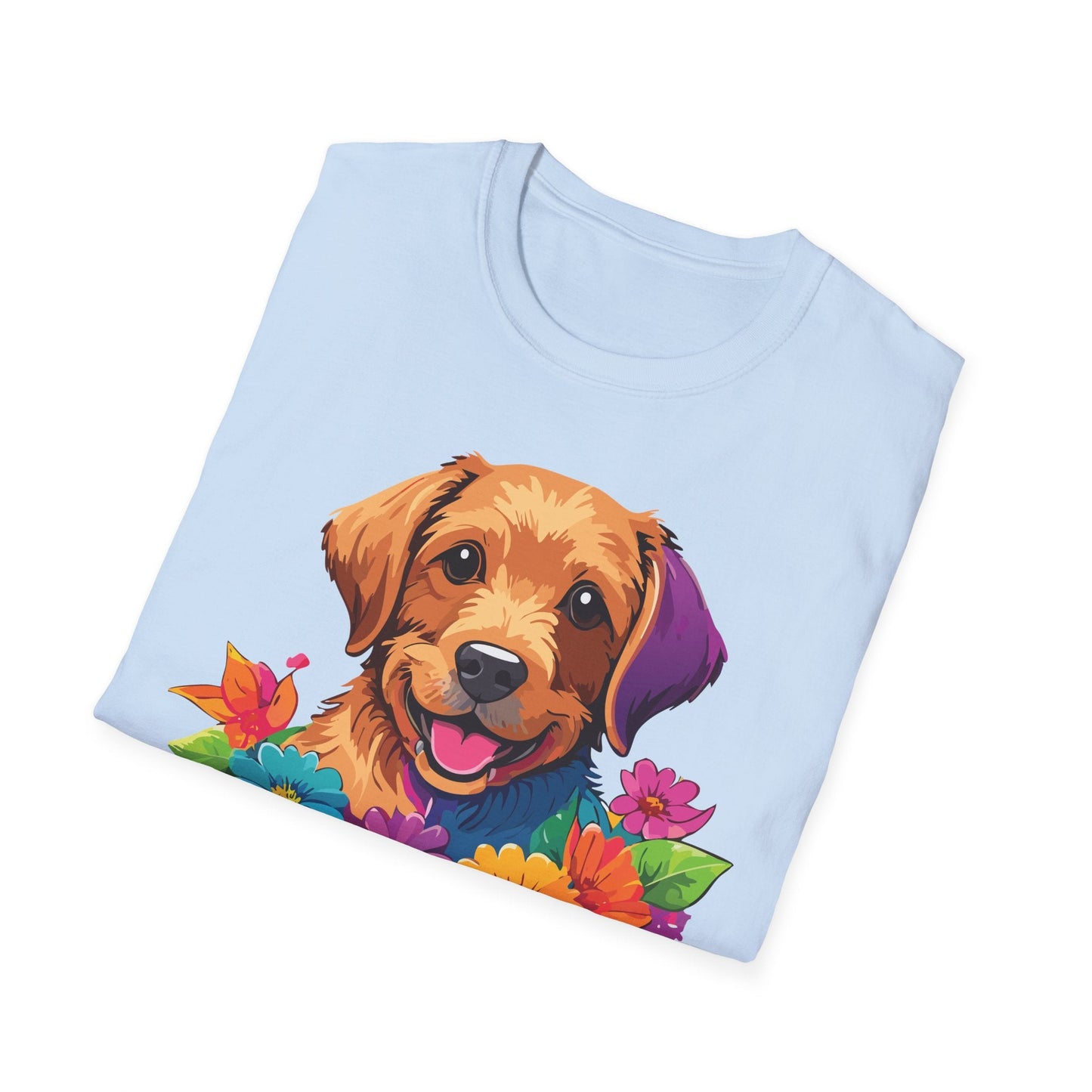 Unisex Dog Shirt With Animals Tee Softstyle Gildan 64000 Comfort Fit