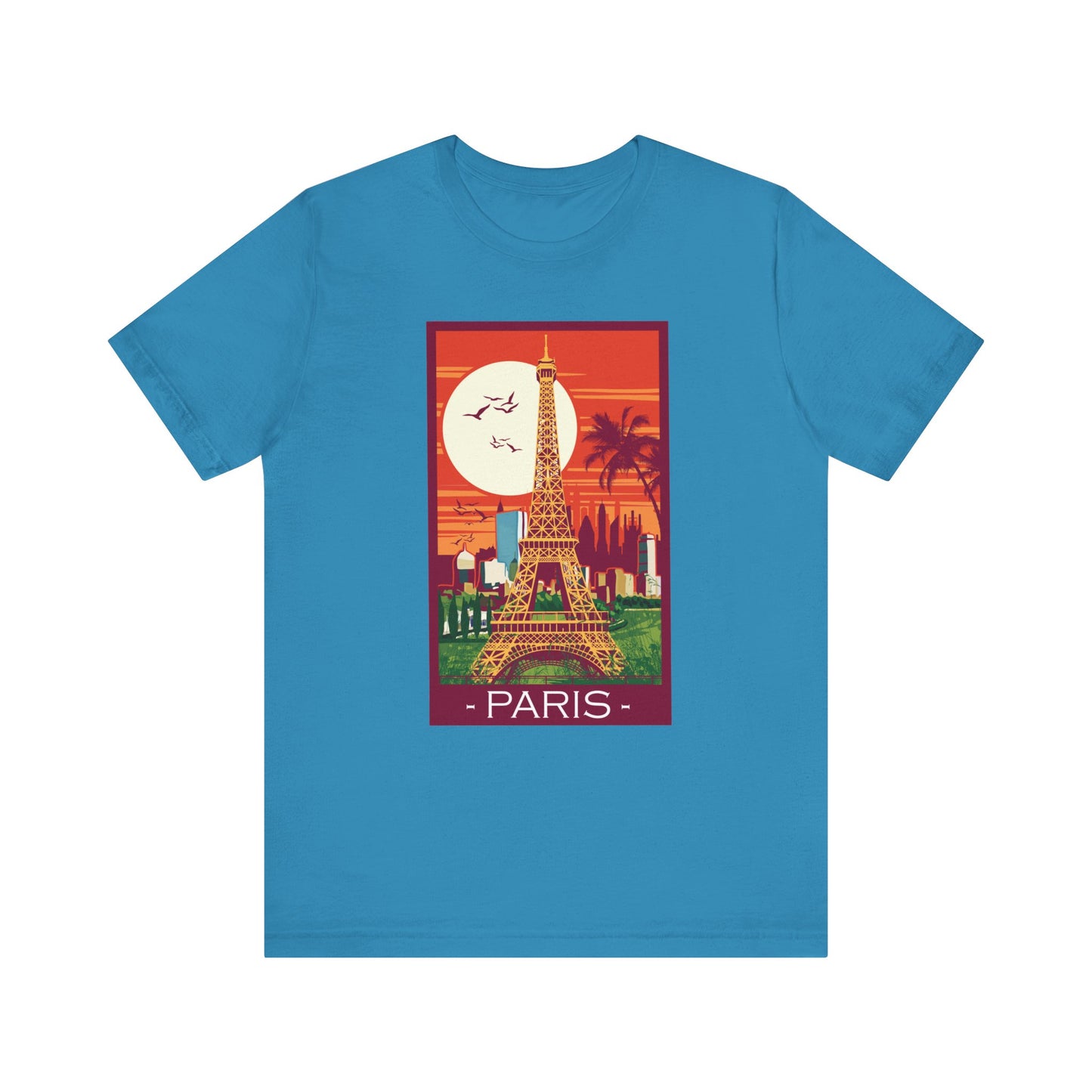 Retro Poster Paris Graphic Design Tee, Paris Shirt, Vintage Tees, Art Design T-Shirt, Graphic Tee, Retro Art Shirts