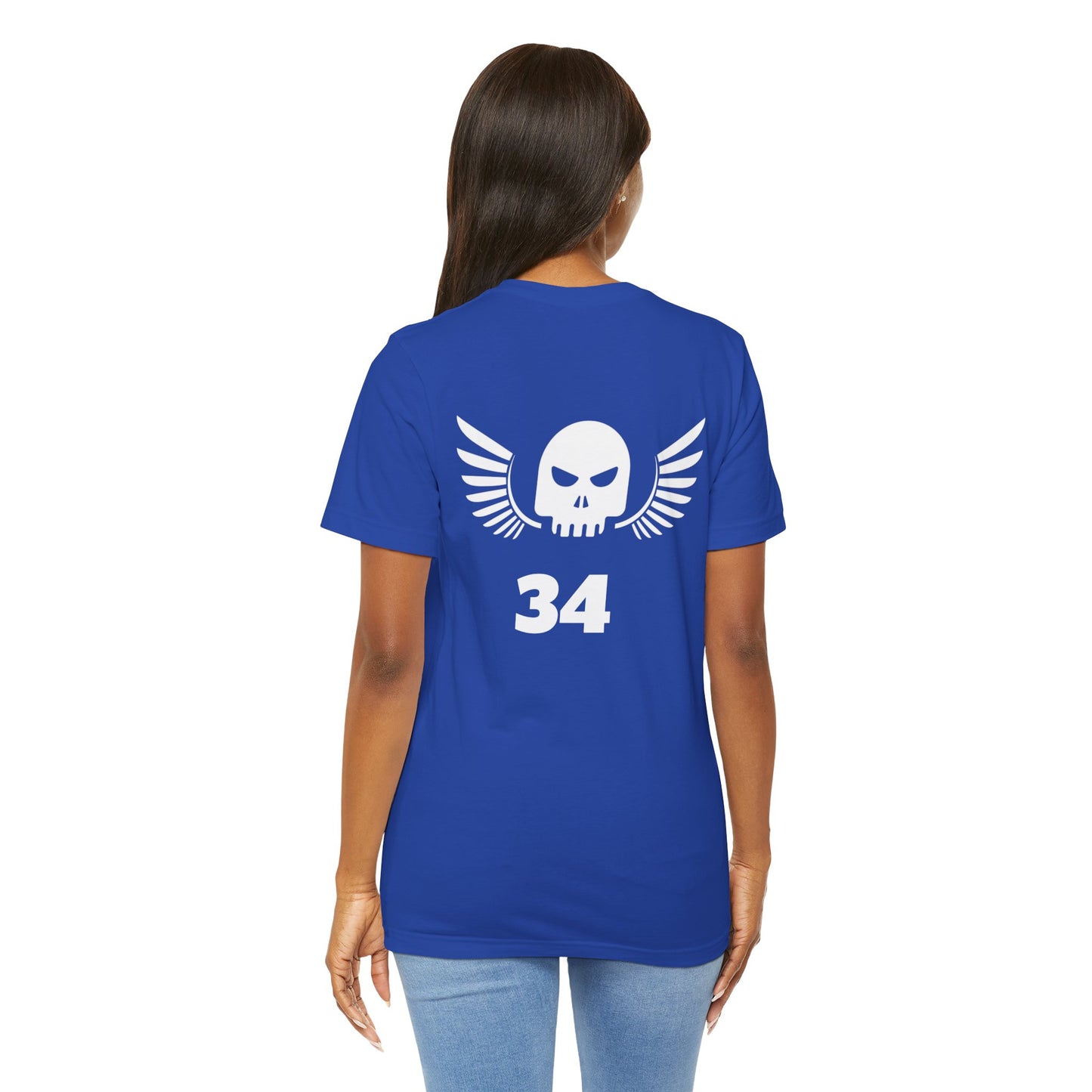 Unisex Cotton Tee Shirt with Skull