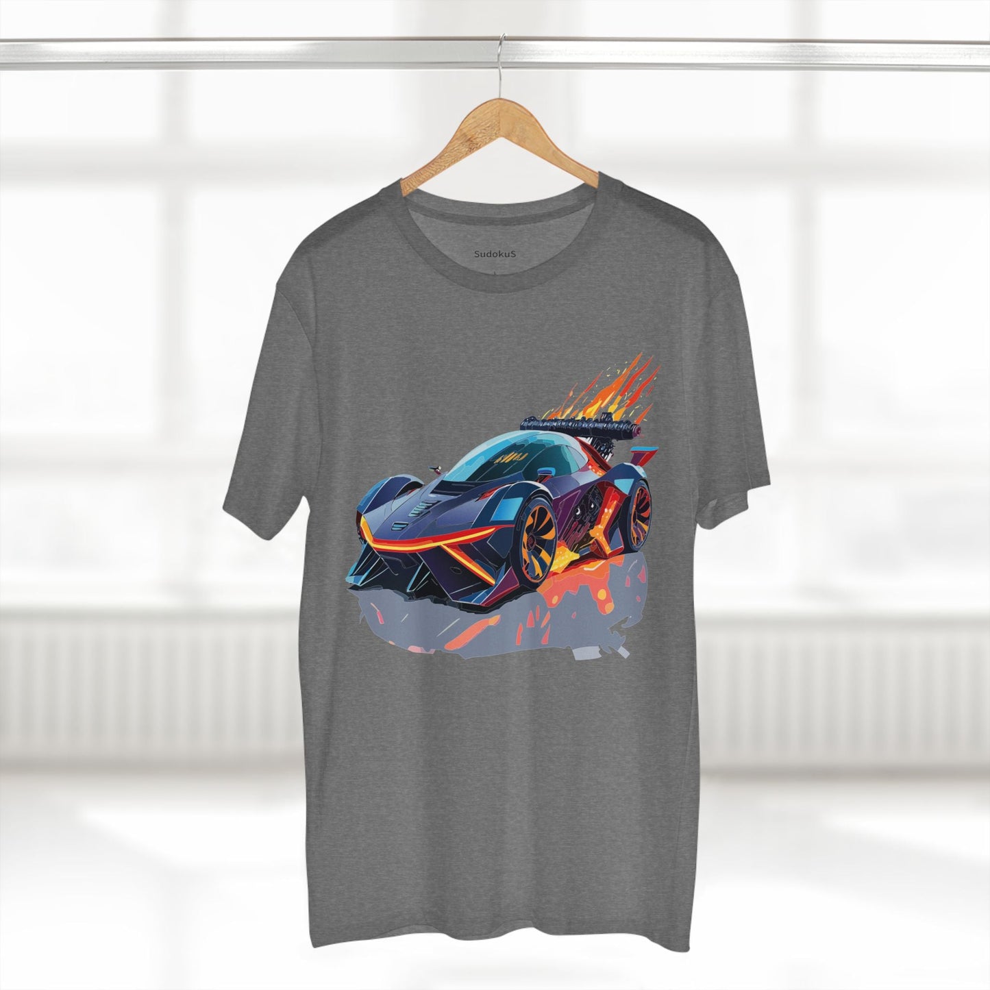 Car Graphic Unisex 100 Cotton Staple Tee 19