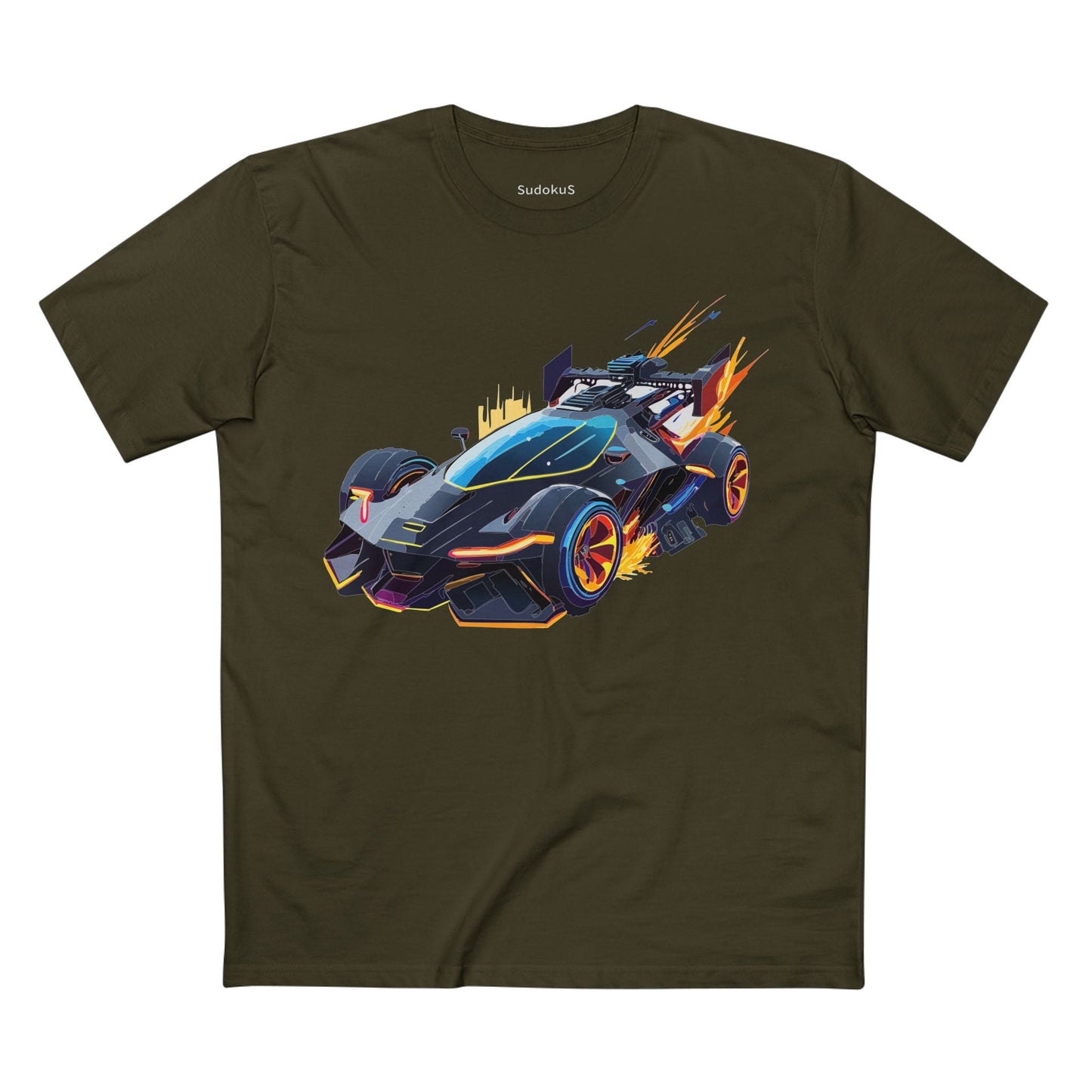 Car Graphic Unisex 100 Cotton Staple Tee 12