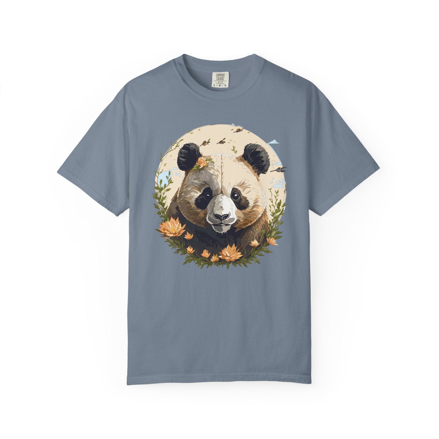 Panda Portrait Graphic T-Shirt Unisex Cotton Floral Animal Art Tee p9