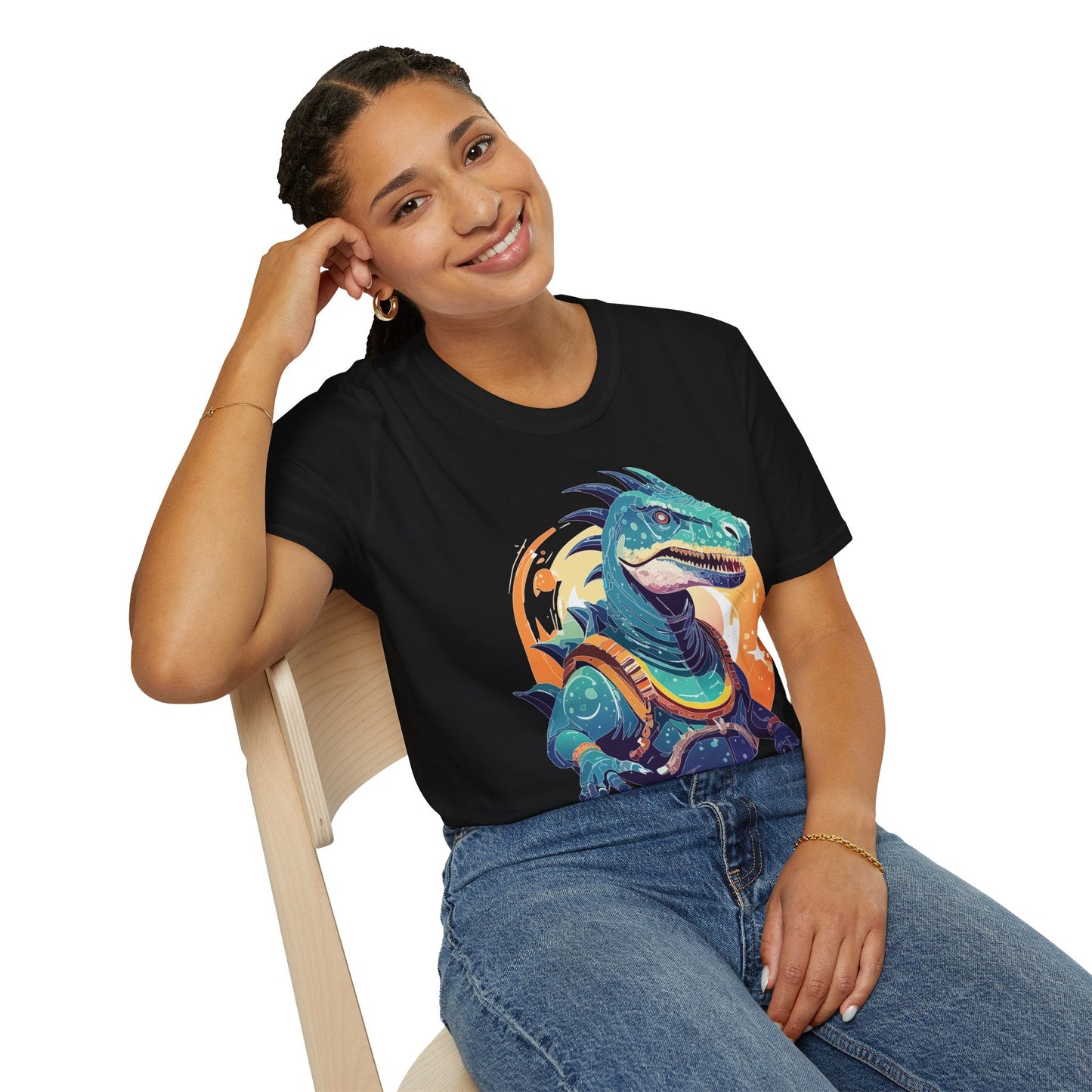 Alien T Shirt Cosmos Design Unisex Softstyle 64000 Graphic Artwork Tee With Aliens