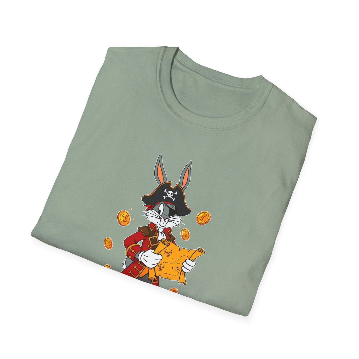 Cartoon Bunny Graphic Unisex Cotton Animal Animation Artwork Design Tee 30