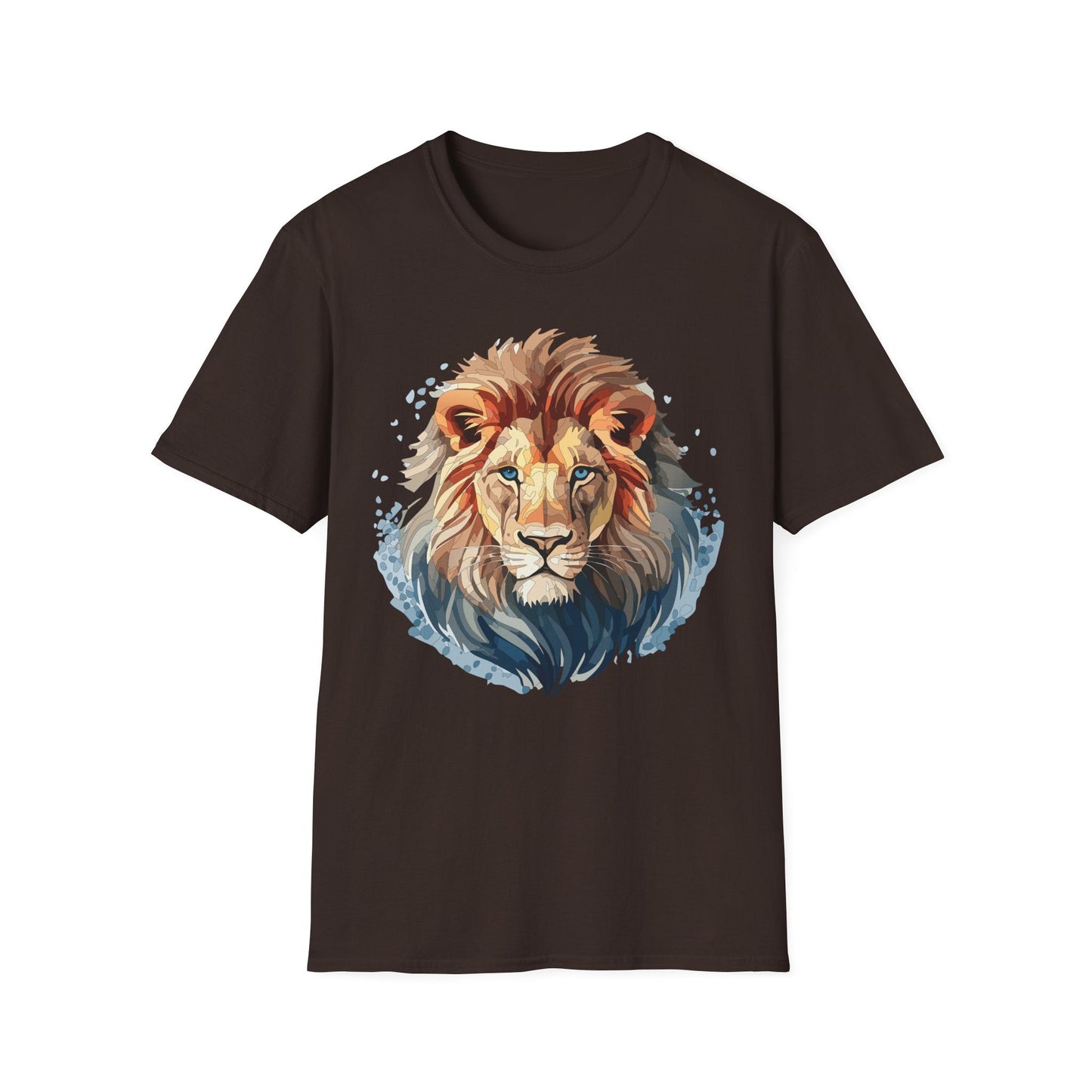 Unisex Lion Shirt Gildan Softstyle 64000 Tee 100 Percent Ring Spun Cotton