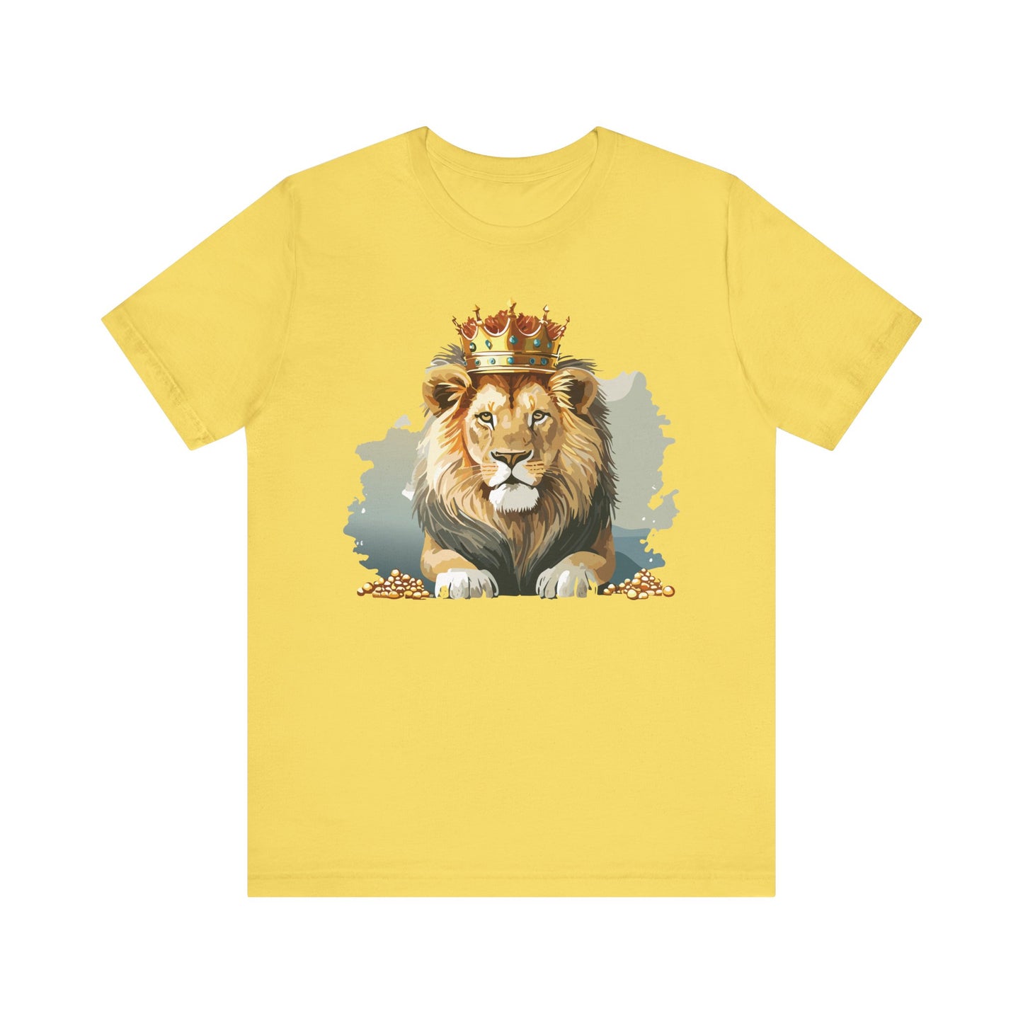 Majestic Lion Crown T-shirt, Animal Shirt, Lion Tee, Unisex Top, Birthday Gift, Shirt with Animal design