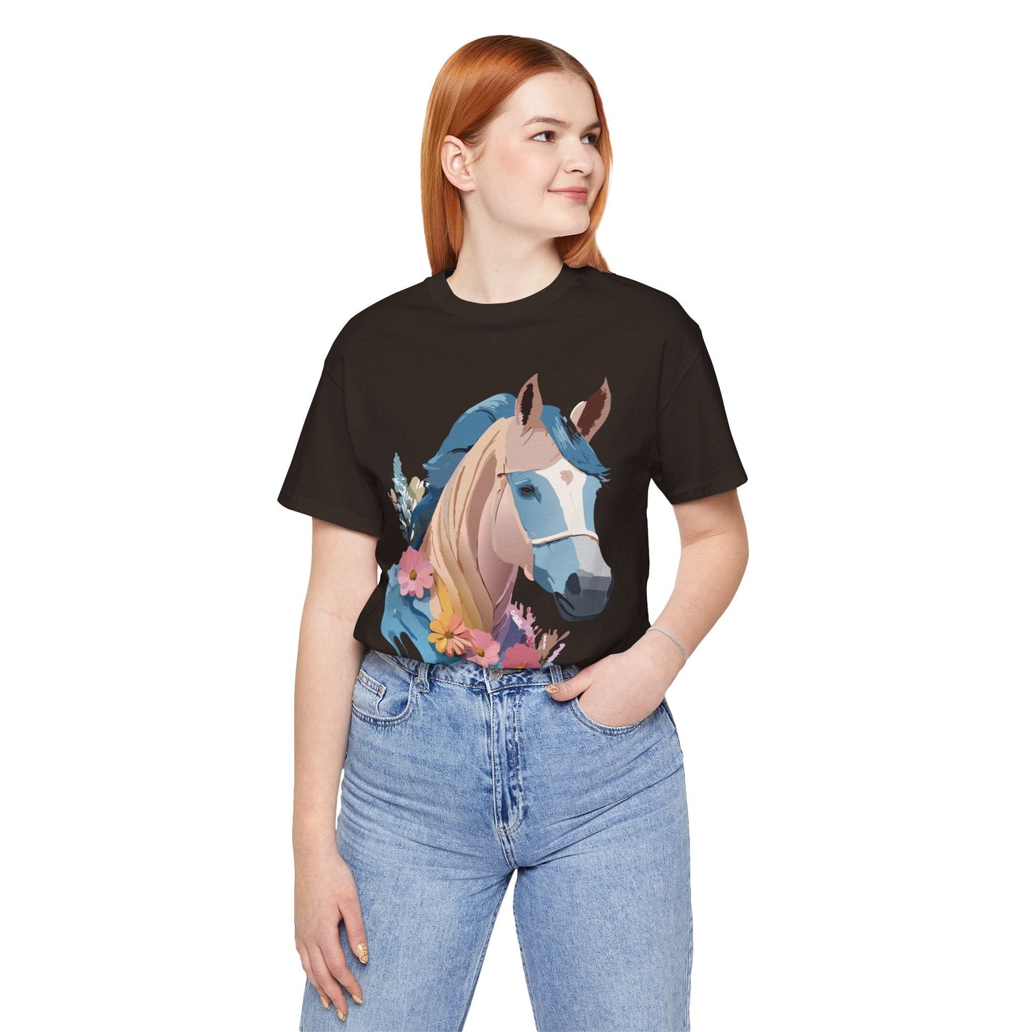 Horse Graphic Unisex 100 Cotton Vintage Animal Art T-Shirt 12