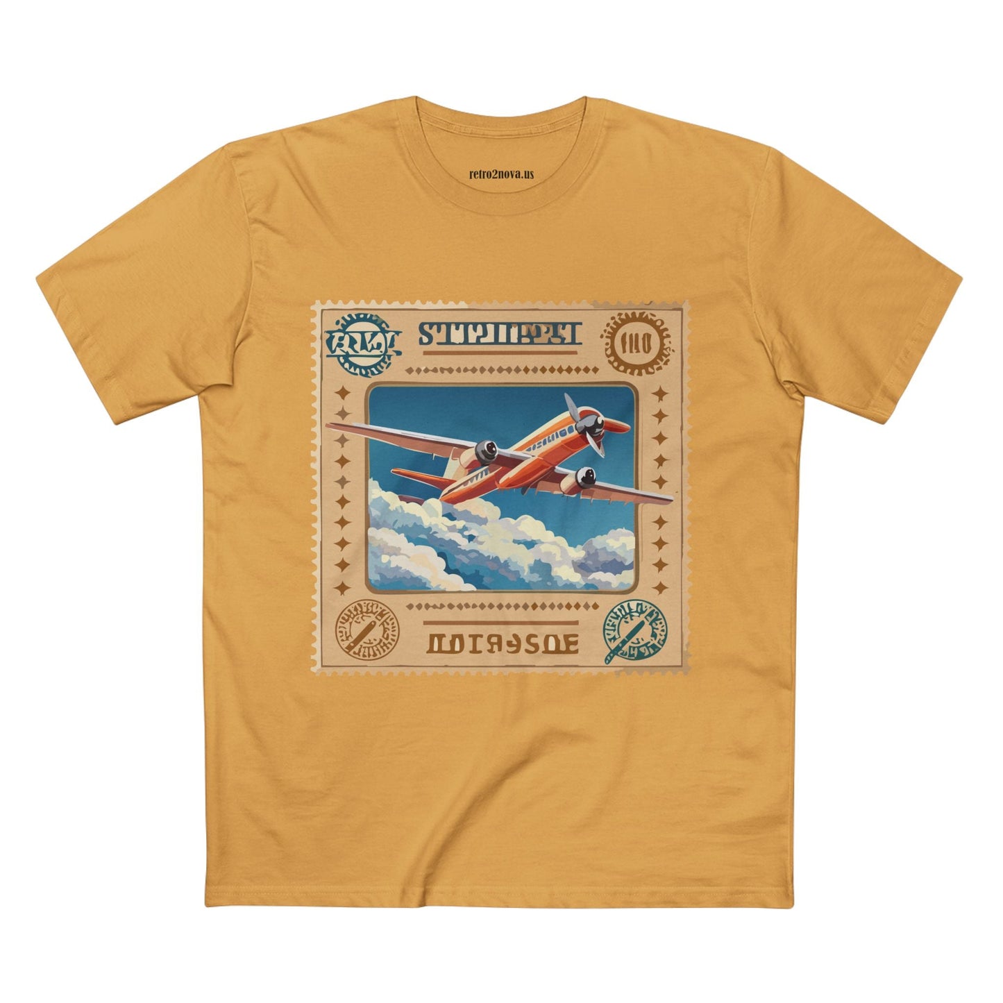 Stamp Shirt Postage Stamp Unisex Premium Cotton Tee With Original Art Design Retro2Nova PS41