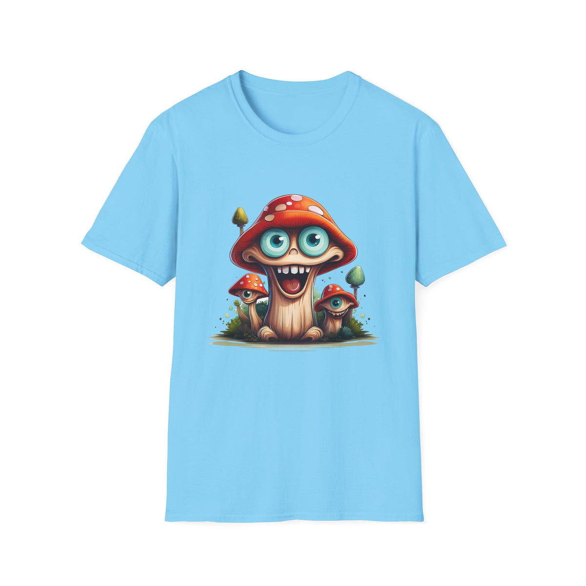 Funny Mashroom Graphic Tee Gildan Unisex 100 Cotton Tee Shirt h25