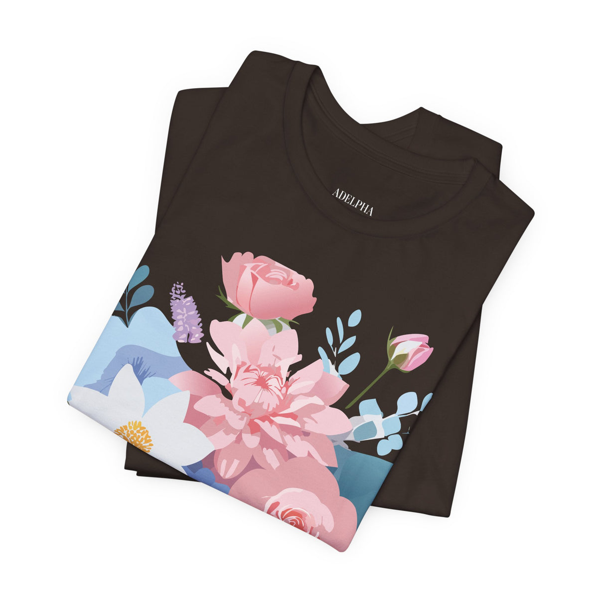 Floral Graphic Tee Shirt - Bella+Canvas Unisex 100 Cotton 25