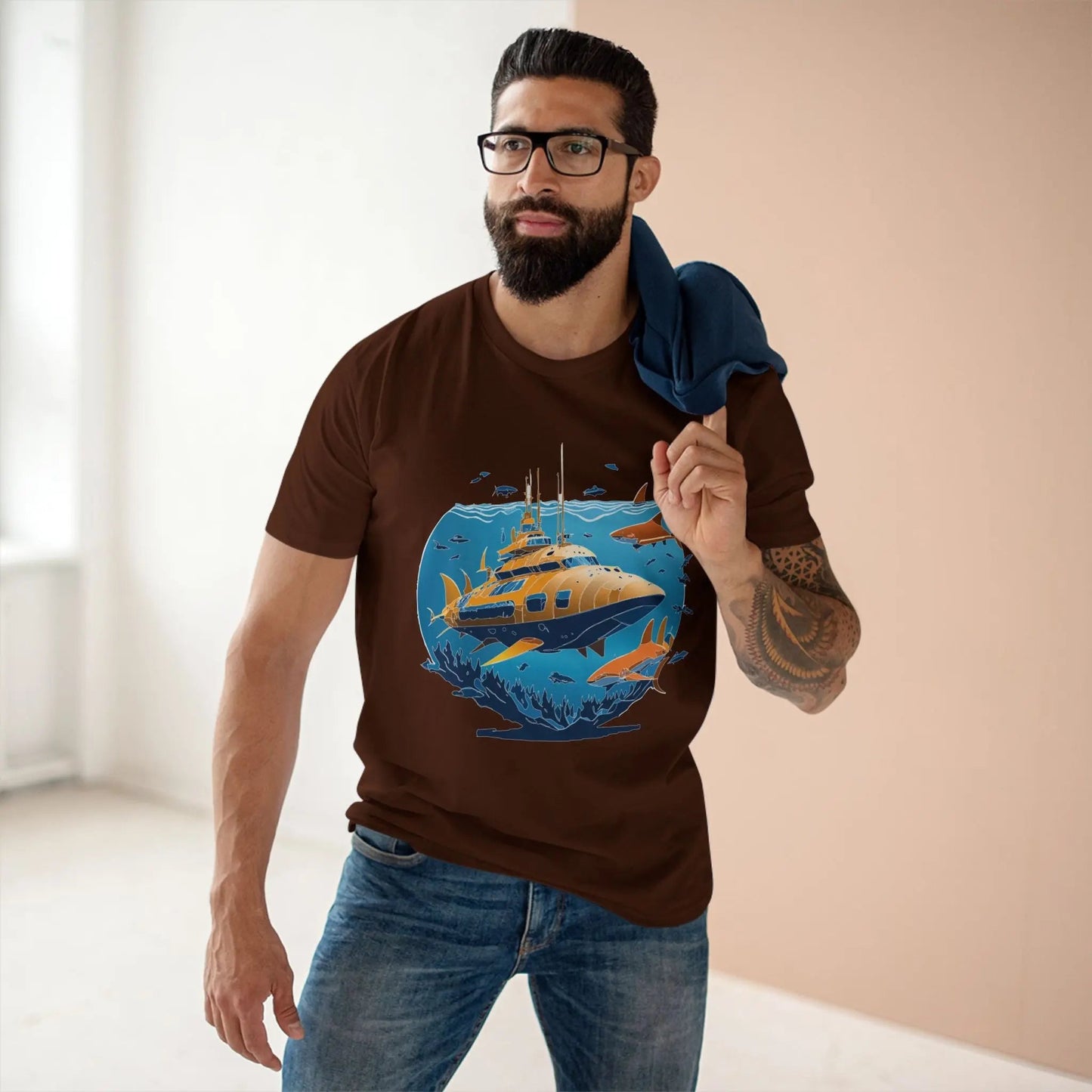 Ocean Coast Graphic Unisex 100 Cotton Staple Tee 14