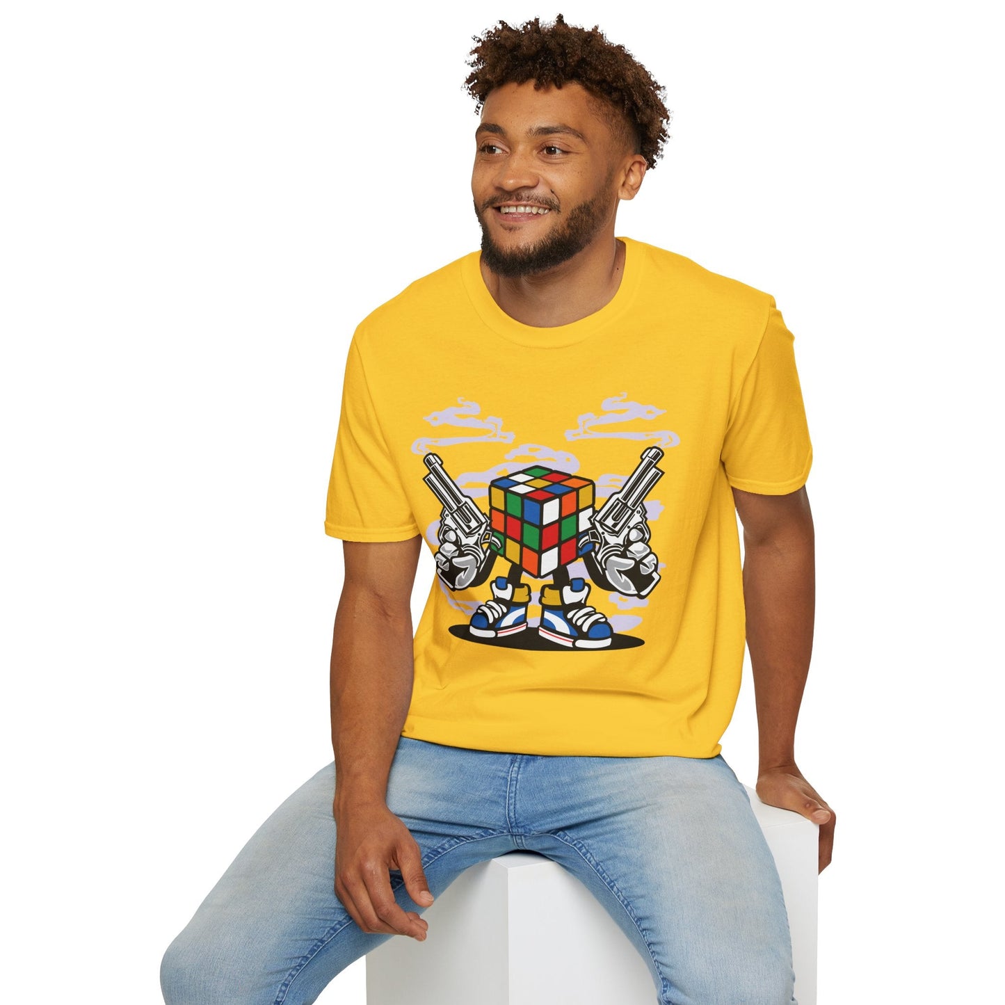 Cartoon Animation Funny T Shirt Gildan Softstyle 64000 Unisex Short Sleeve Cotton Tee