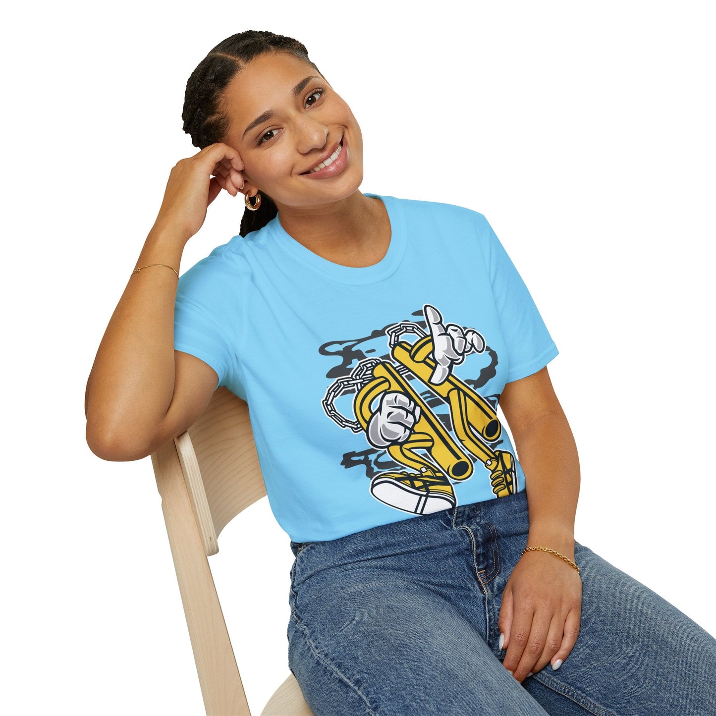 Cartoon T Shirt Animation T Shirt Funny Tee Unisex Softstyle 100 Percent Cotton 64000