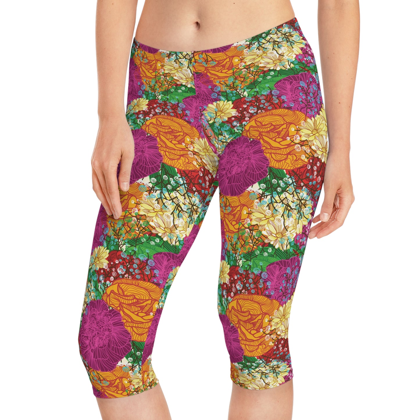 Capri leggings with Floral print