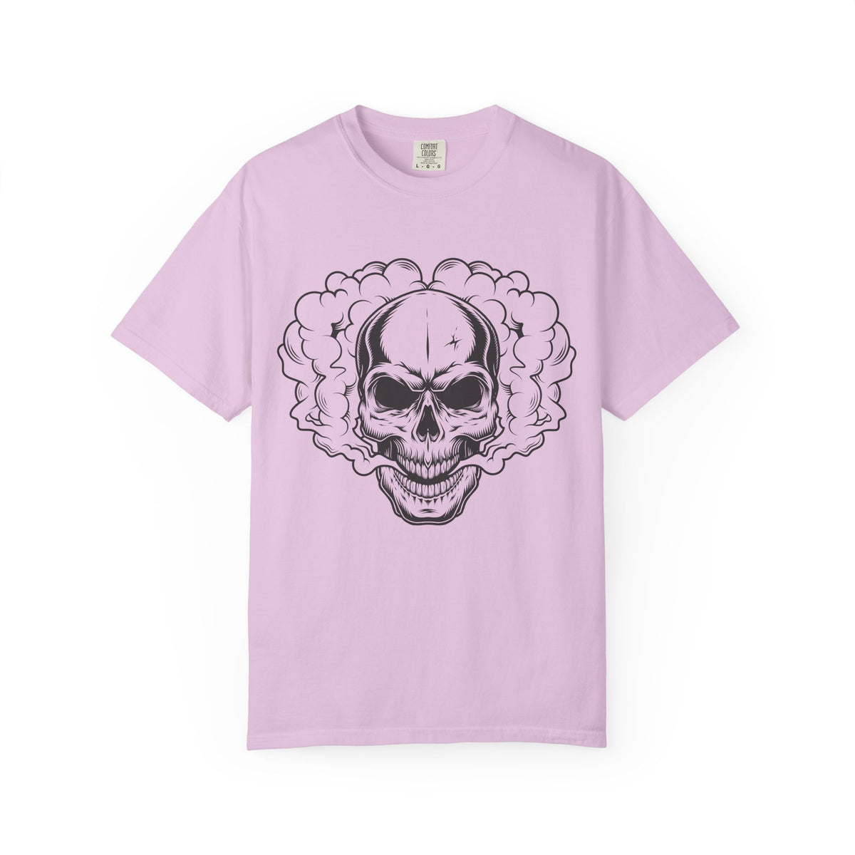 Camiseta unisex de algodón con calavera 