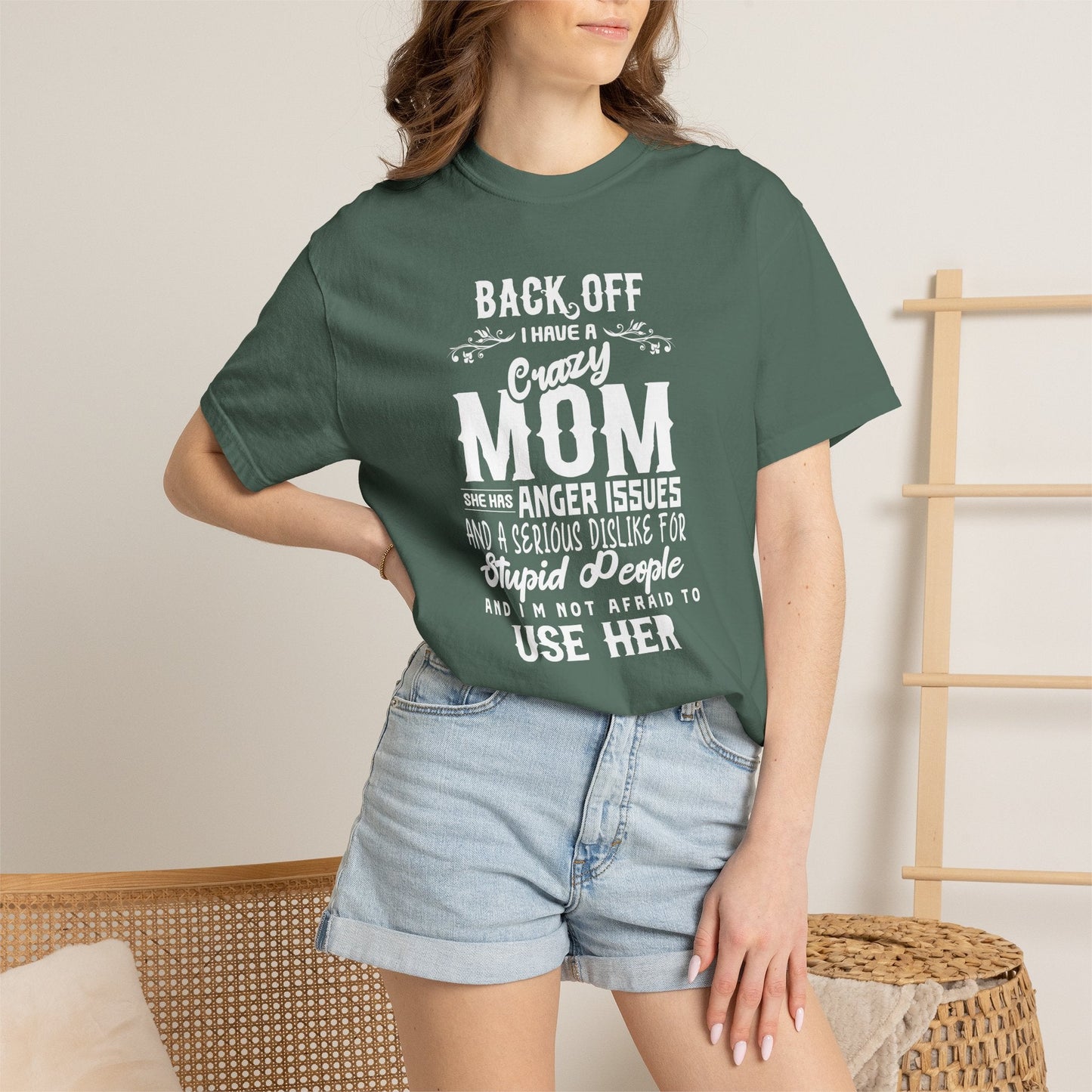 Mom T-shirt Mother's Day Mama Tee Unisex Comfort Colors Garment-Dyed Cotton h34